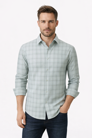 Pavini Long Sleeve Men's Plaid Shirt