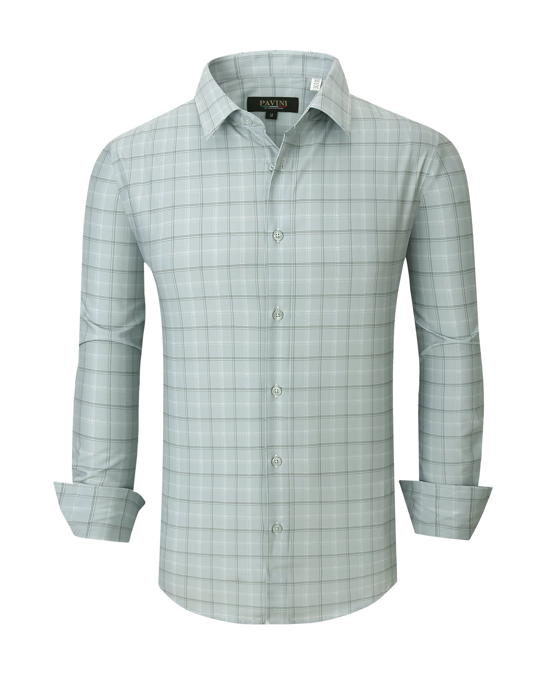 Pavini Long Sleeve Men's Plaid Shirt