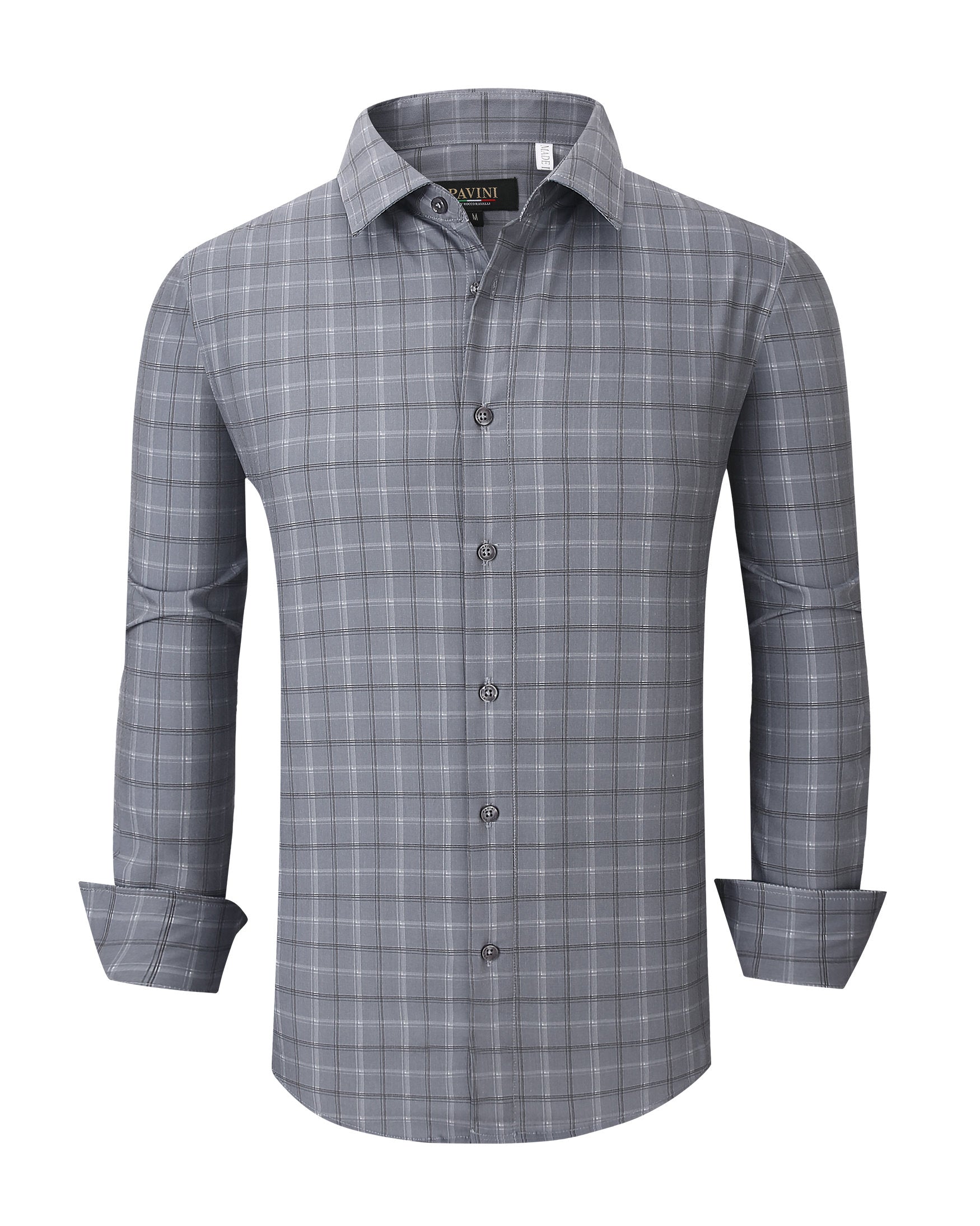 Pavini Long Sleeve Men's Plaid Shirt