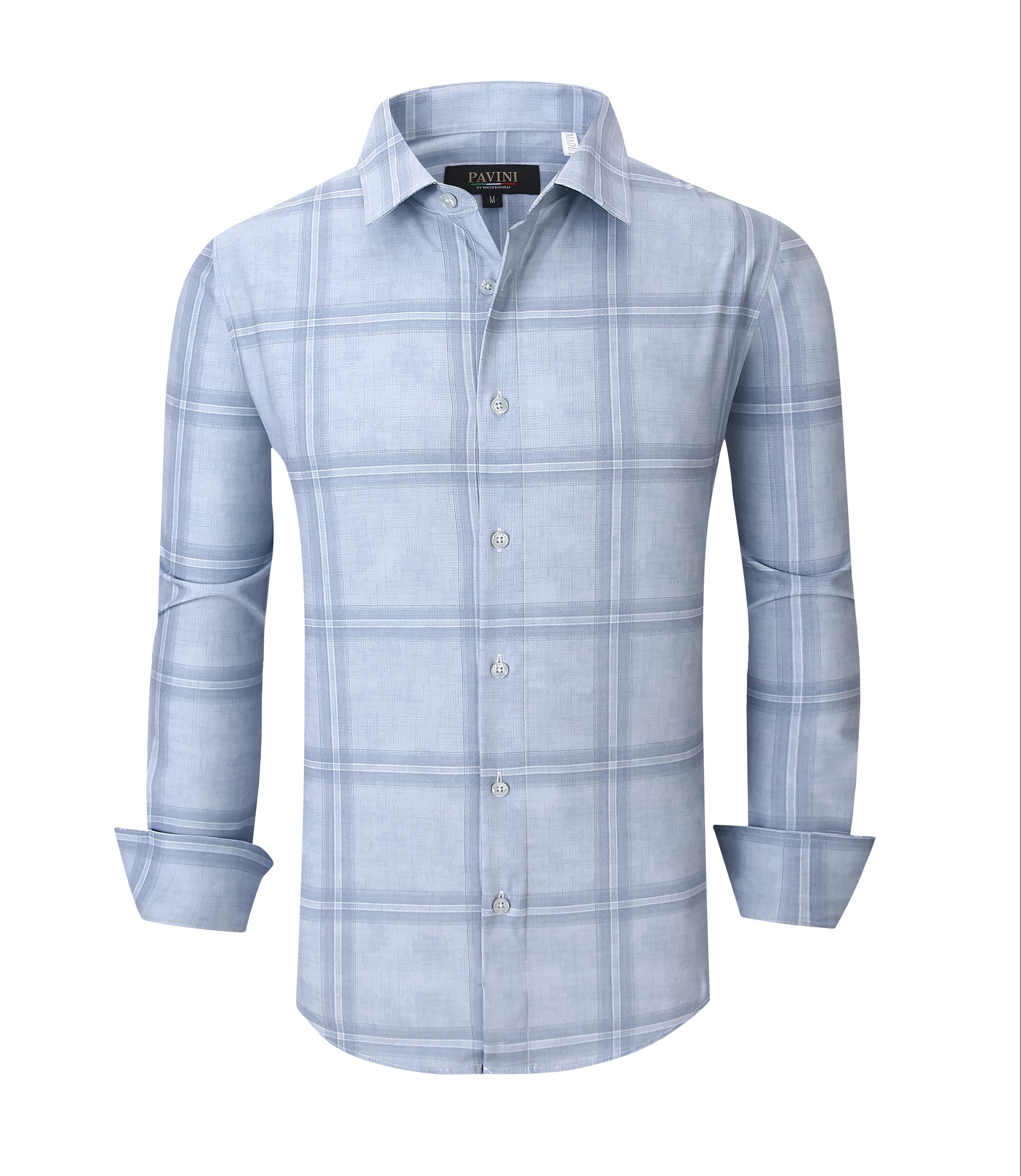 Pavini Long Sleeve Men's Plaid Shirt