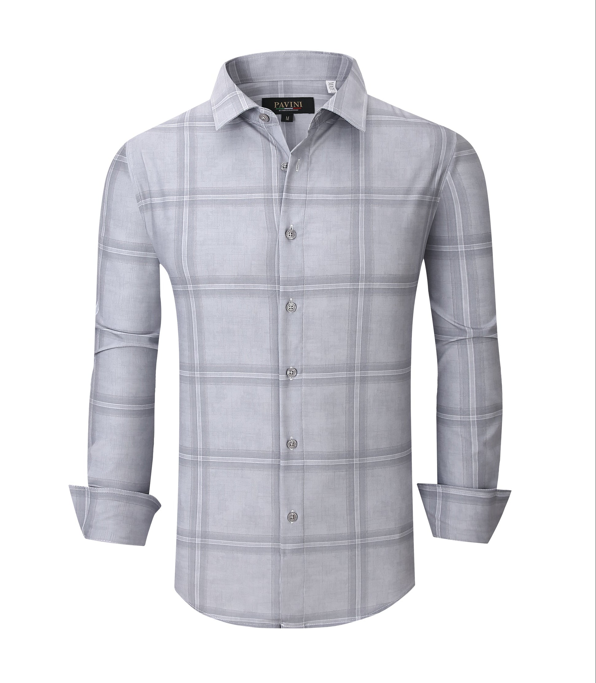 Pavini Long Sleeve Men's Plaid Shirt