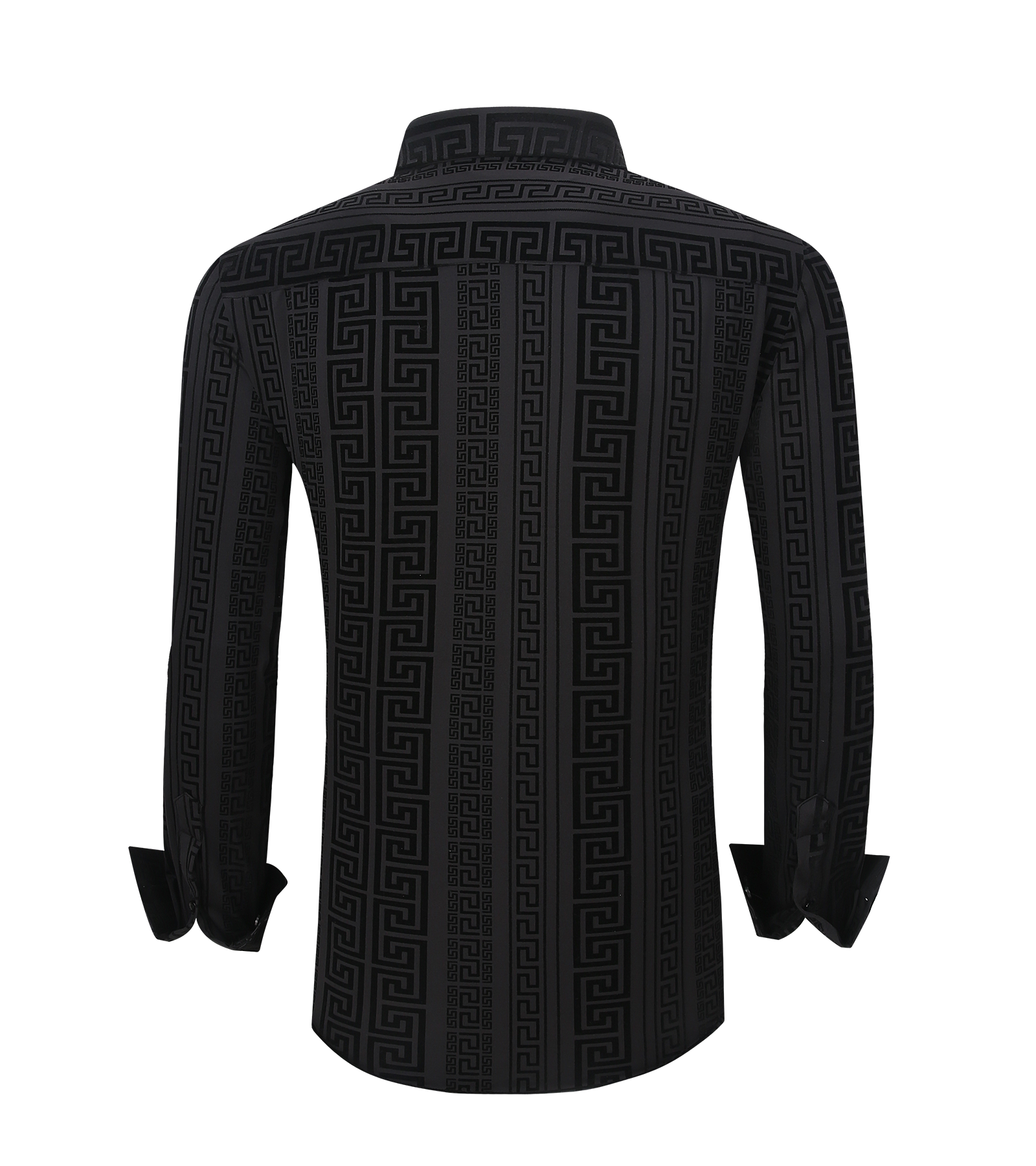Modern Fit Flocked Button-Down