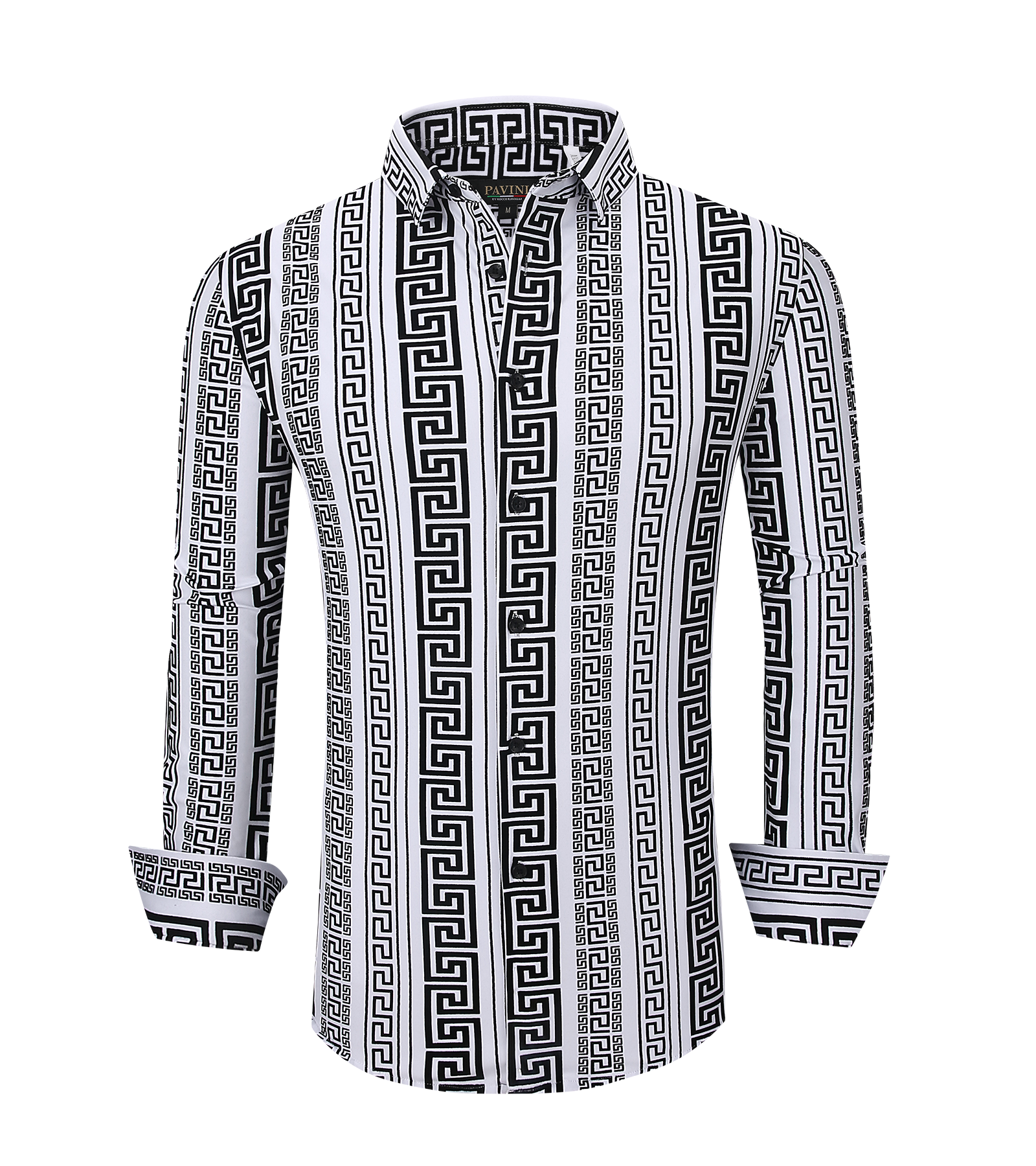 Modern Fit Flocked Button-Down