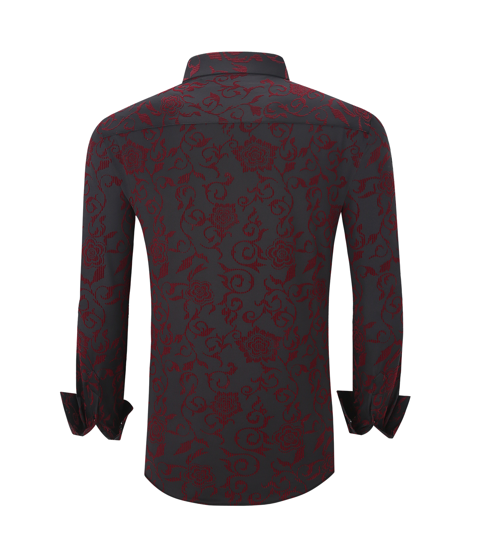 Modern Fit Button-Down Shirt  with Flocking