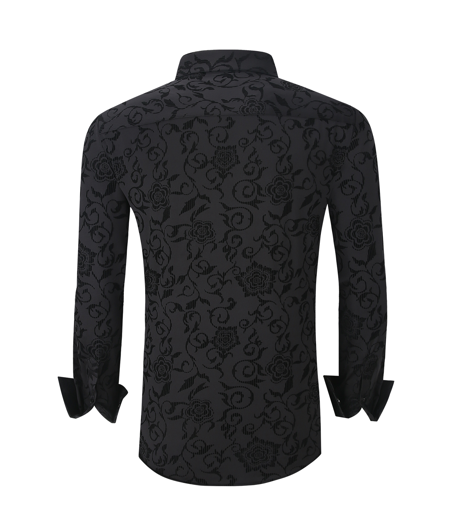 Modern Fit Button-Down Shirt  with Flocking