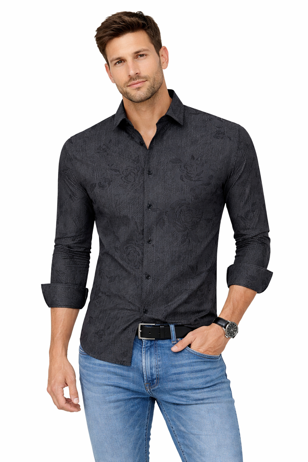 Modern Fit Button Down Shirt