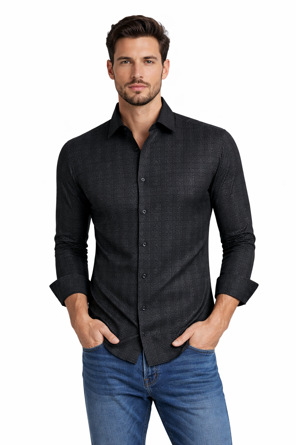 Modern Fit Button-Down Shirt