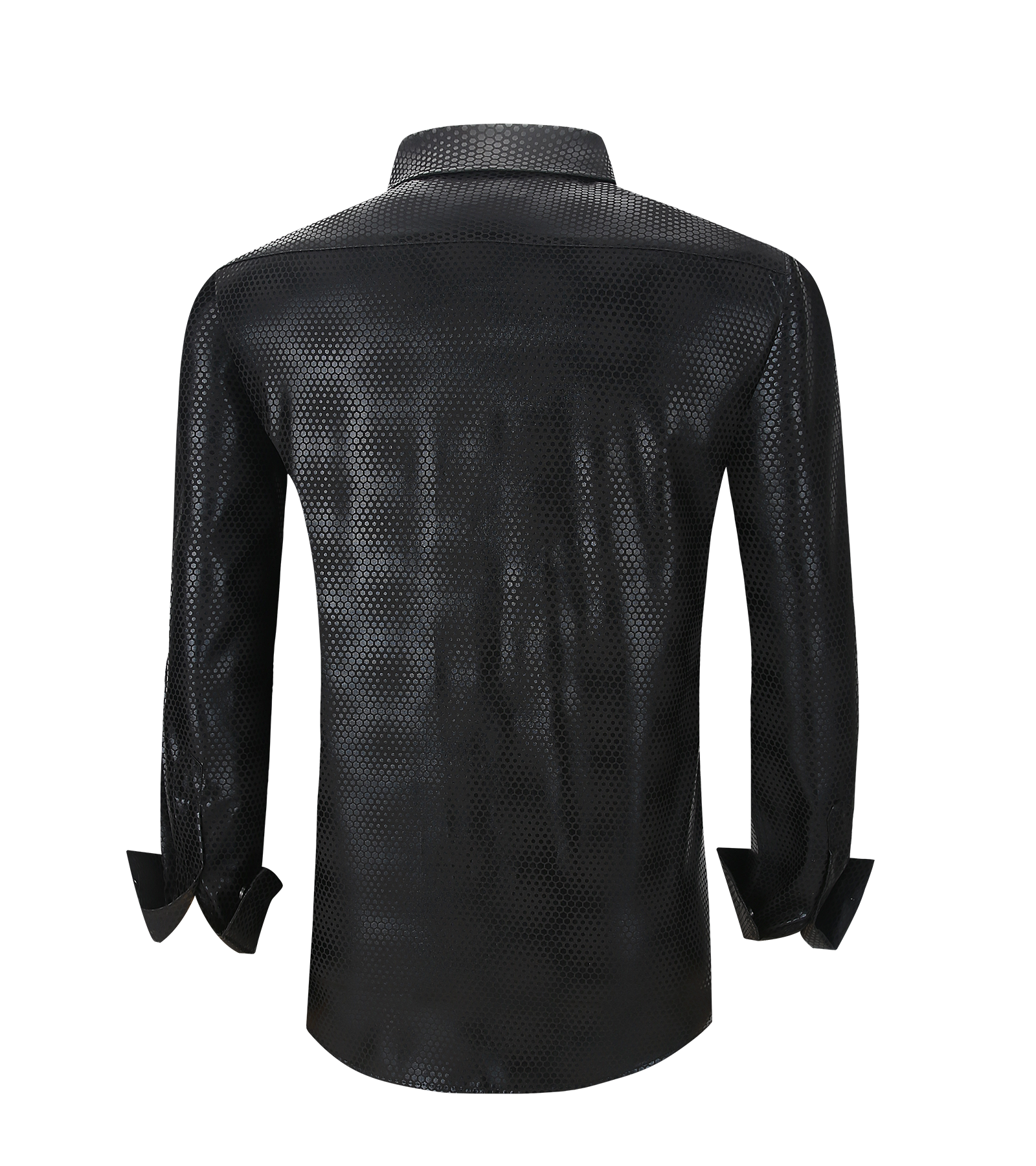 Modern Fit Satin Button-Down Shirt