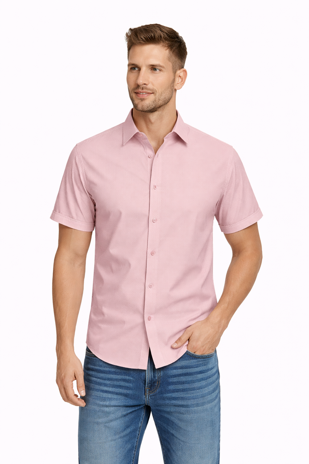 Modern Fit Bamboo Short Sleeve Shirt