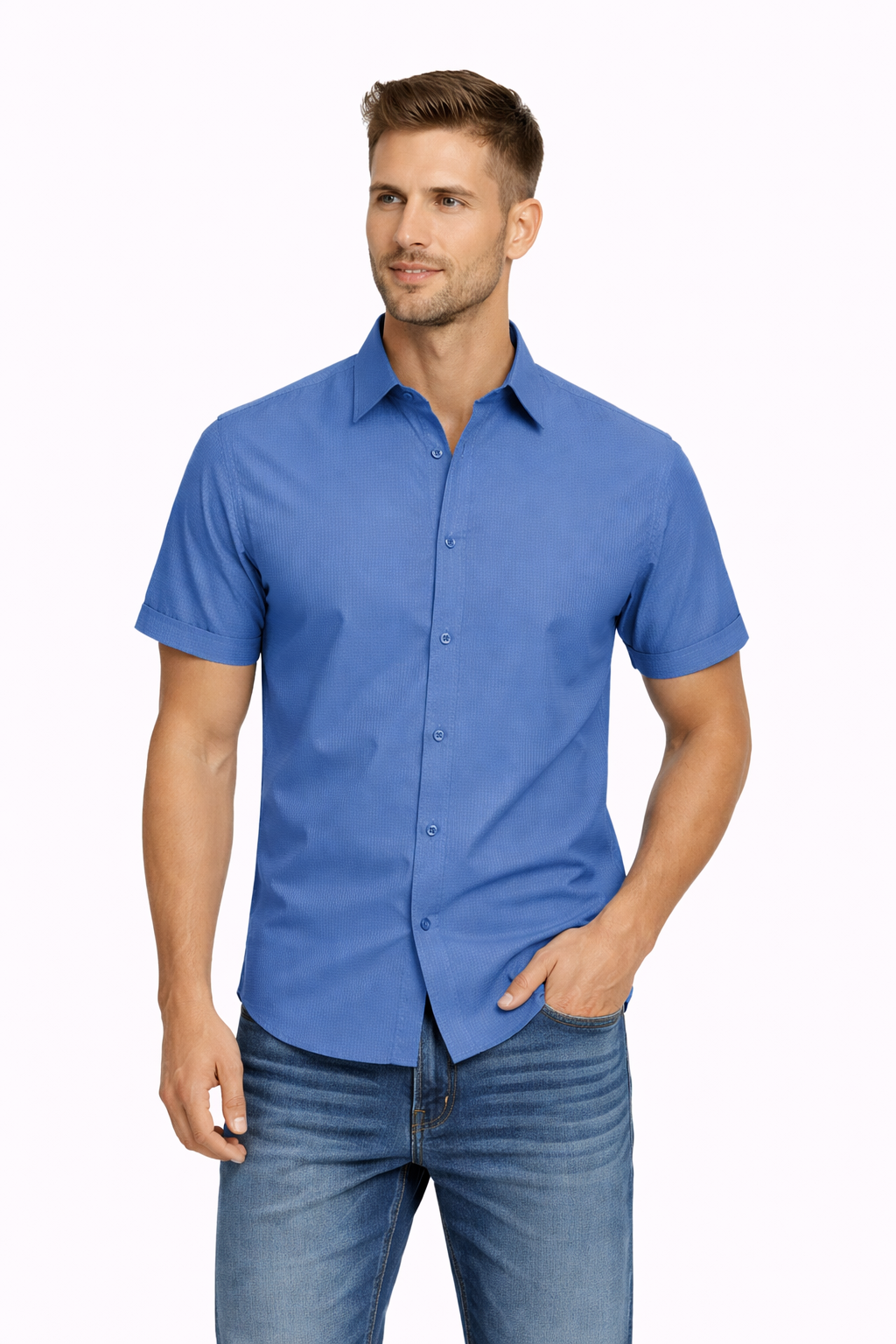 Modern Fit Bamboo Short Sleeve Shirt