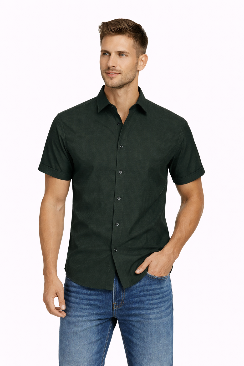 Modern Fit Bamboo Short Sleeve Shirt