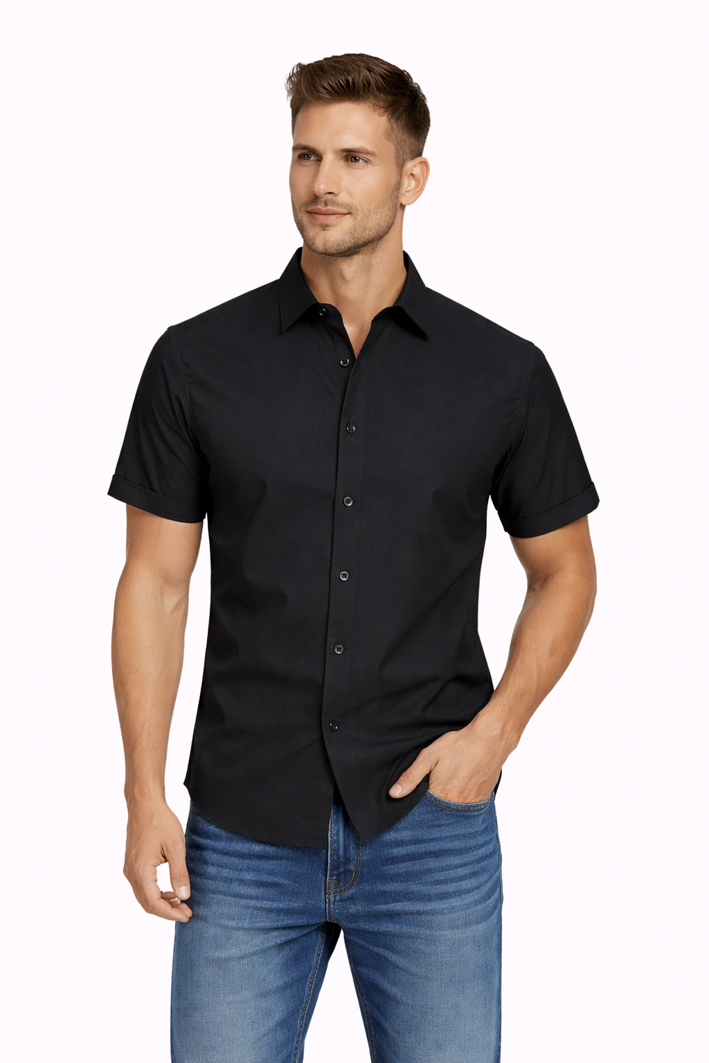 Modern Fit Bamboo Short Sleeve Shirt