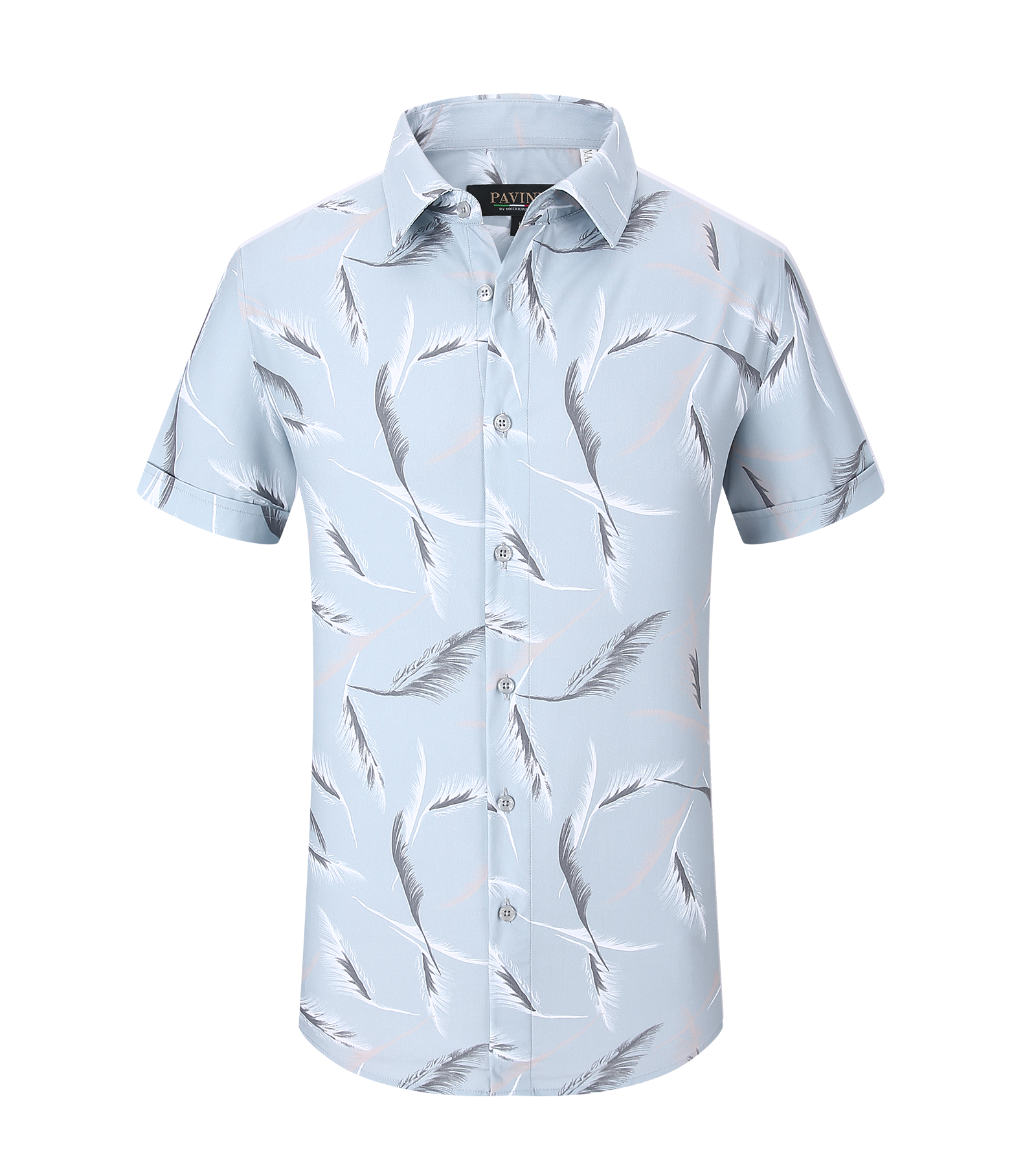 Modern Fit Bamboo Printed Short Sleeve Shirt