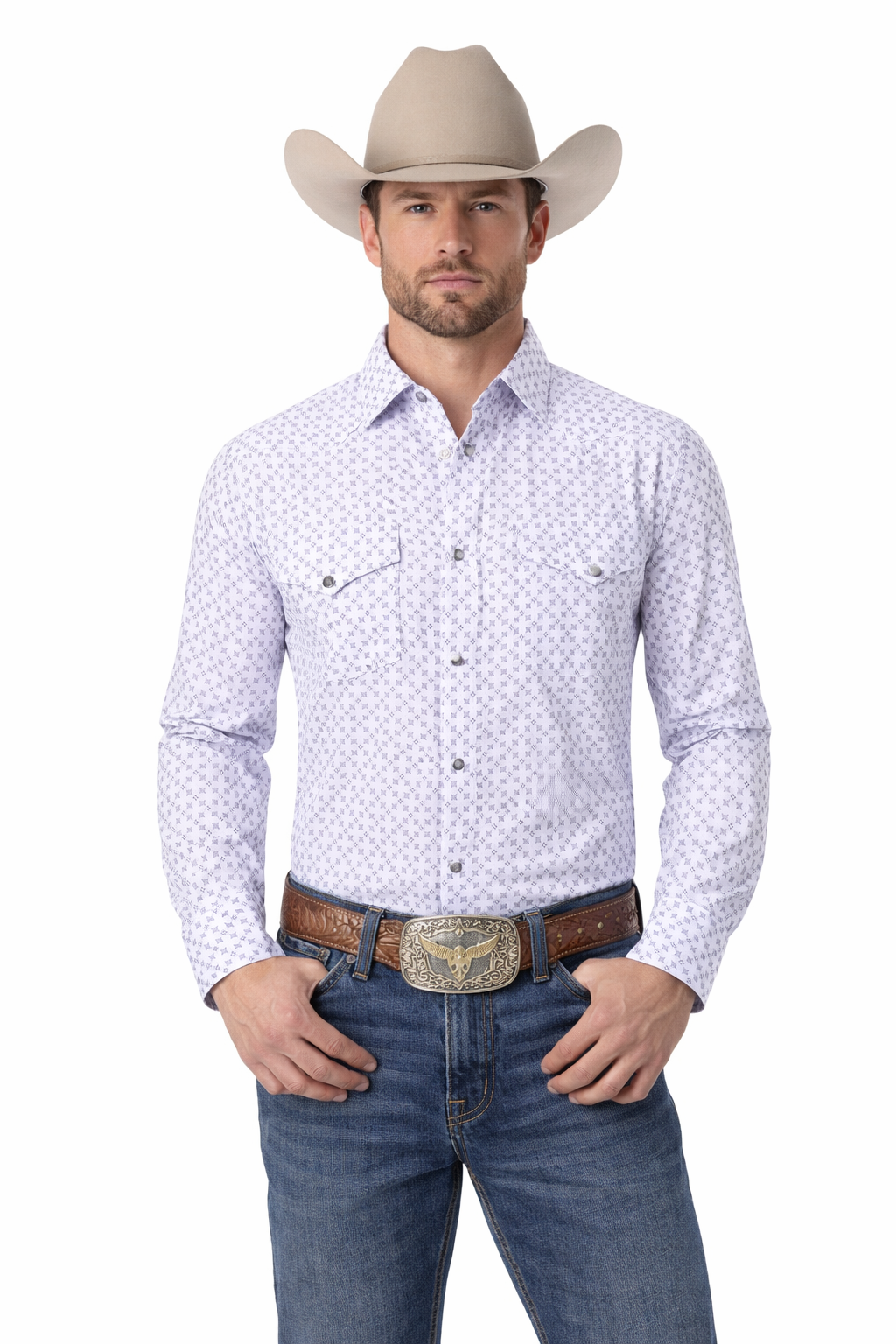 Men’s Classic Western Snap Shirt (Long Sleeve)