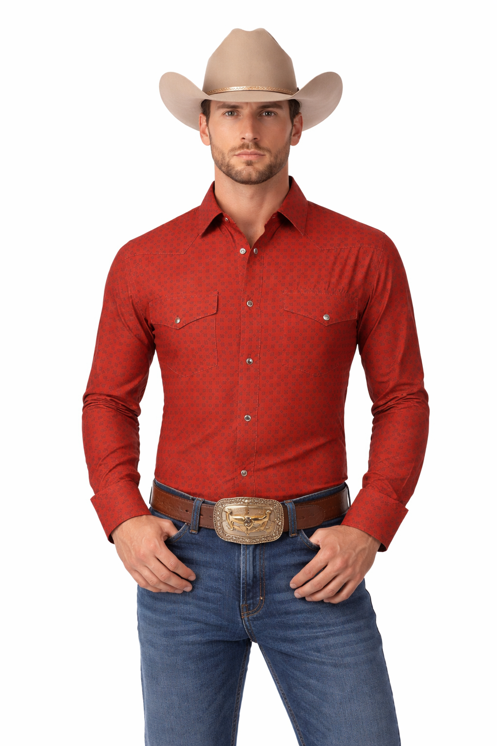Men’s Classic Western Snap Shirt (Long Sleeve)