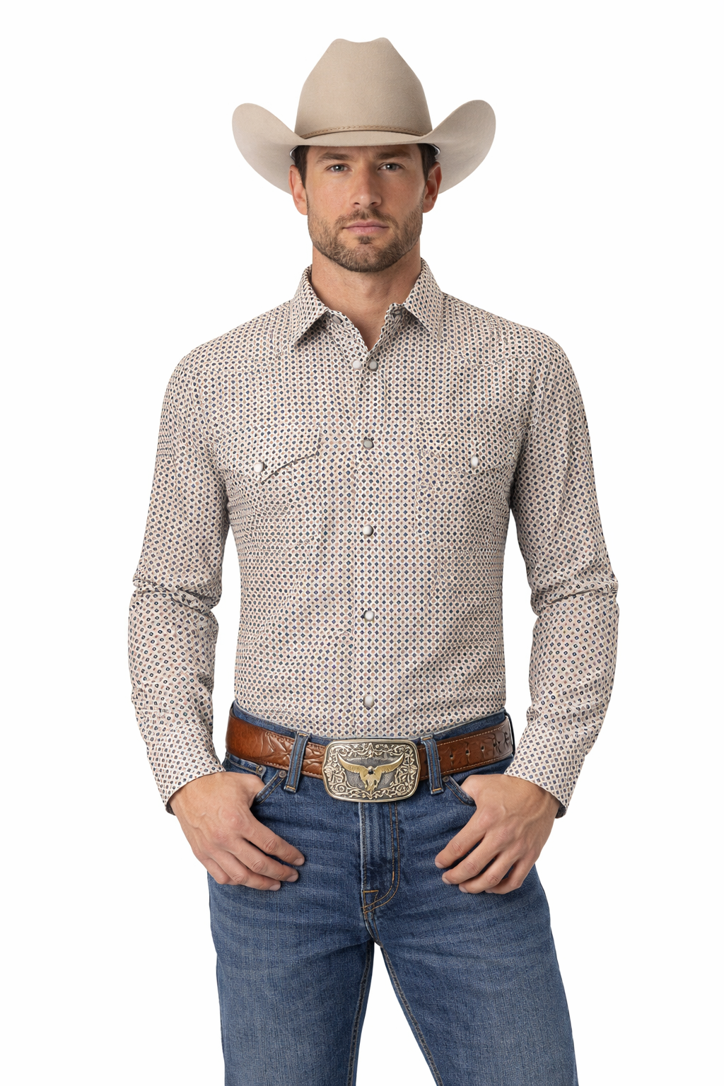Men’s Classic Western Snap Shirt (Long Sleeve)