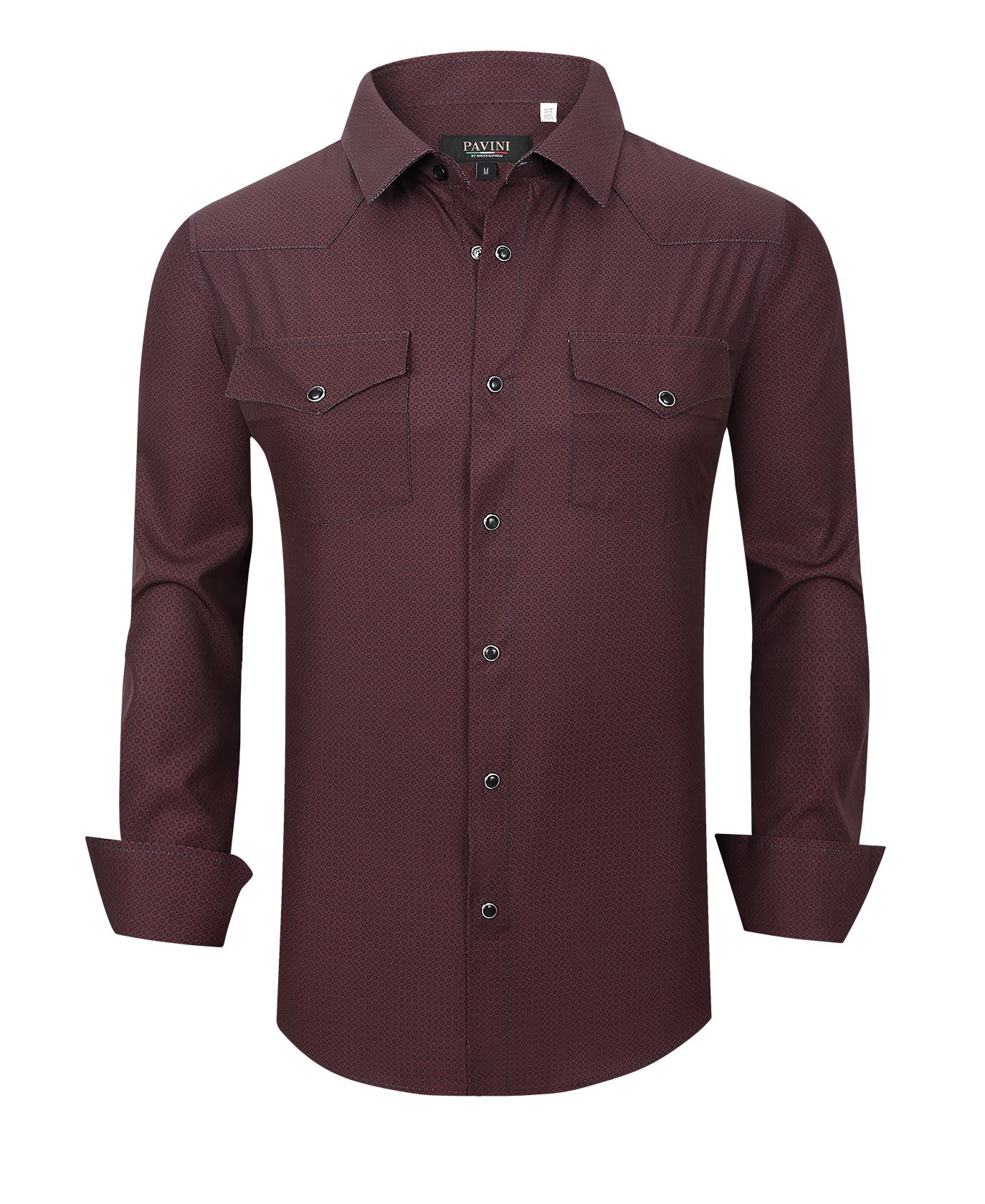 Snap-Down Western Long Sleeve Shirt