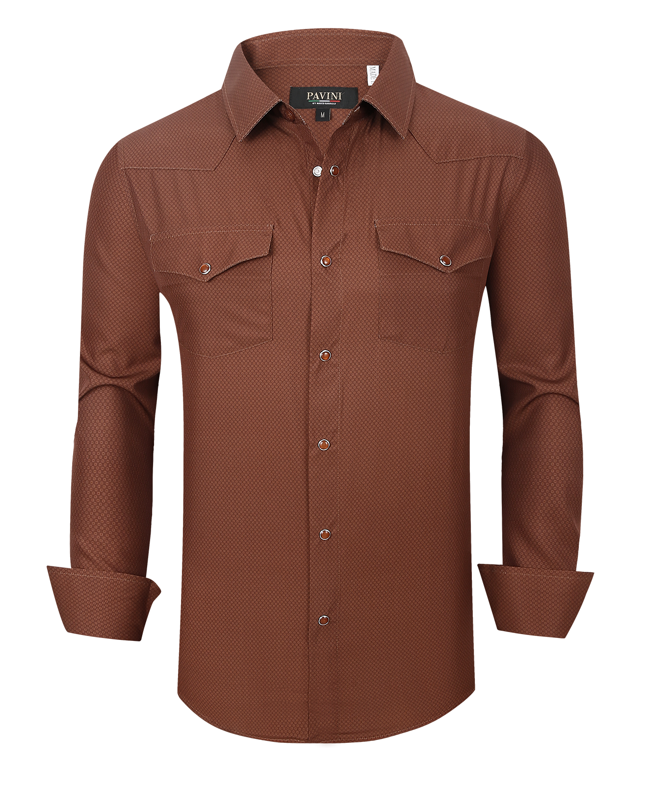 Snap-Down Western Long Sleeve Shirt