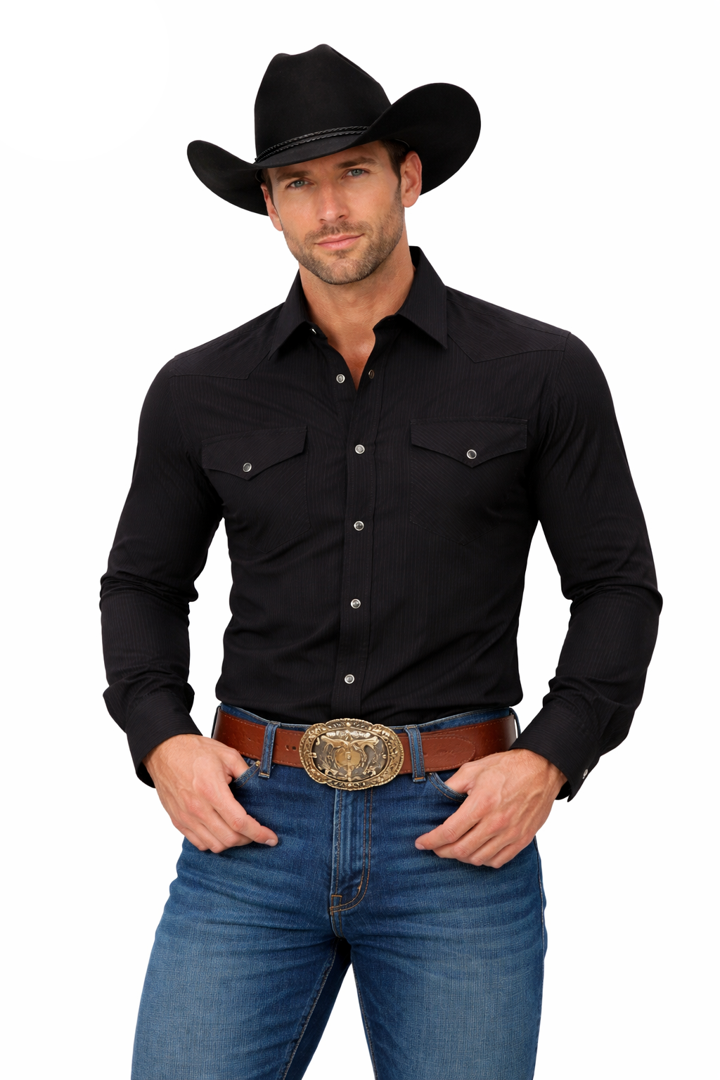 Snap Down Western Long Sleeve Shirt