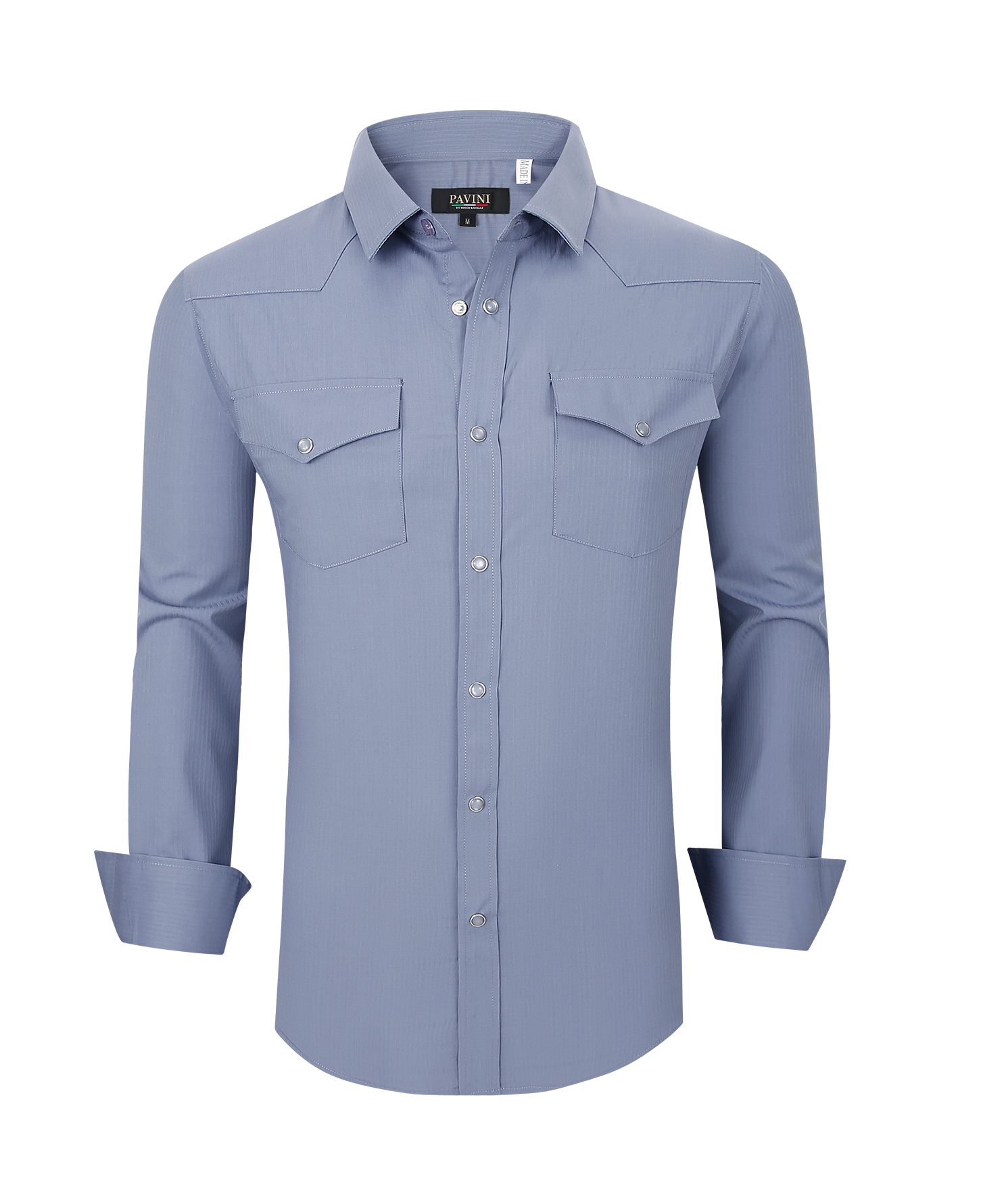 Western Snap Down Solid Shirts