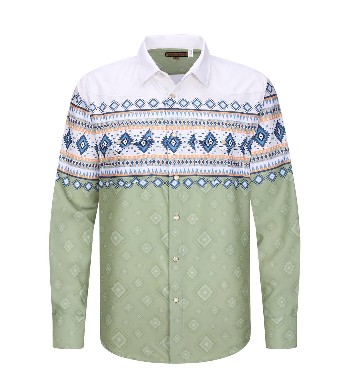 Pavini Men's Western Long Sleeve Snap Shirt - PVW-299