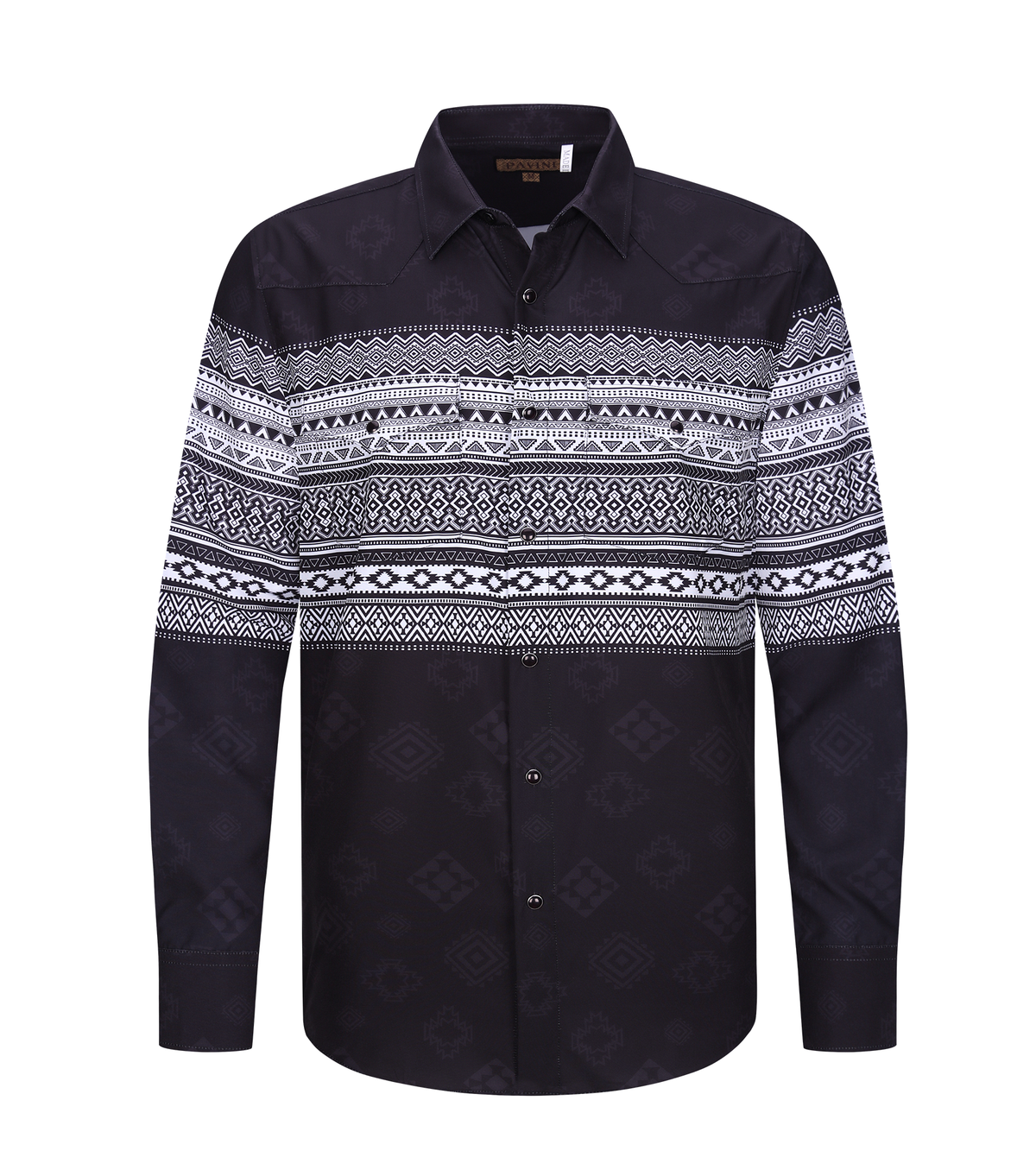 Pavini Men's Western Long Sleeve Snap Shirt - PVW-299