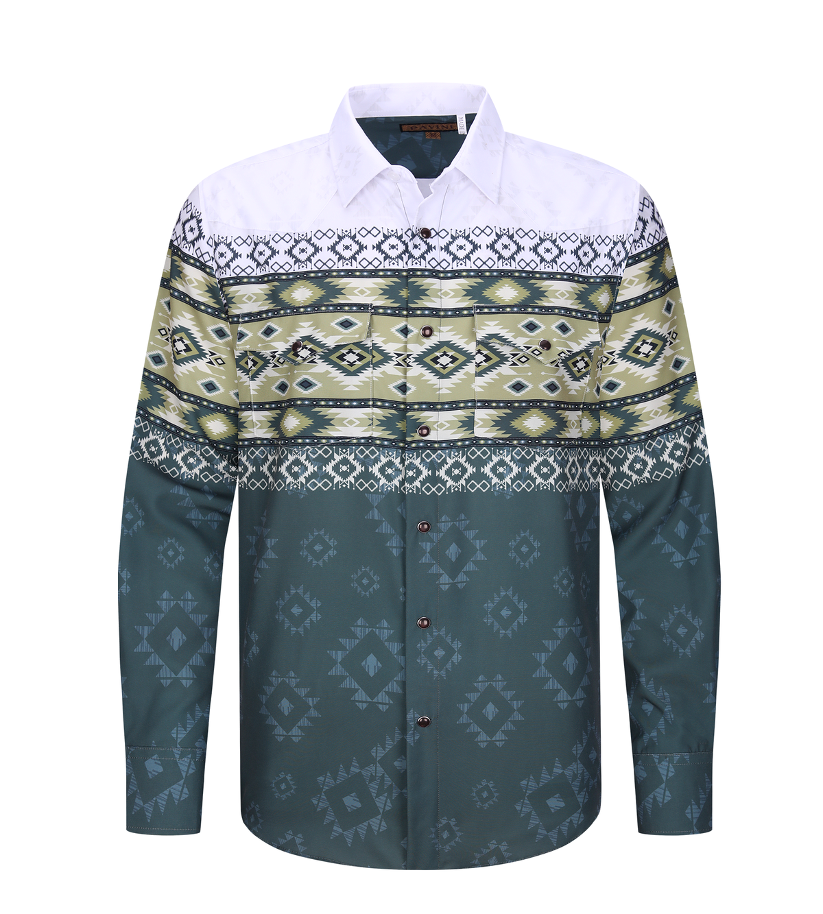 Pavini Men's Western Long Sleeve Snap Shirt - PVW-299