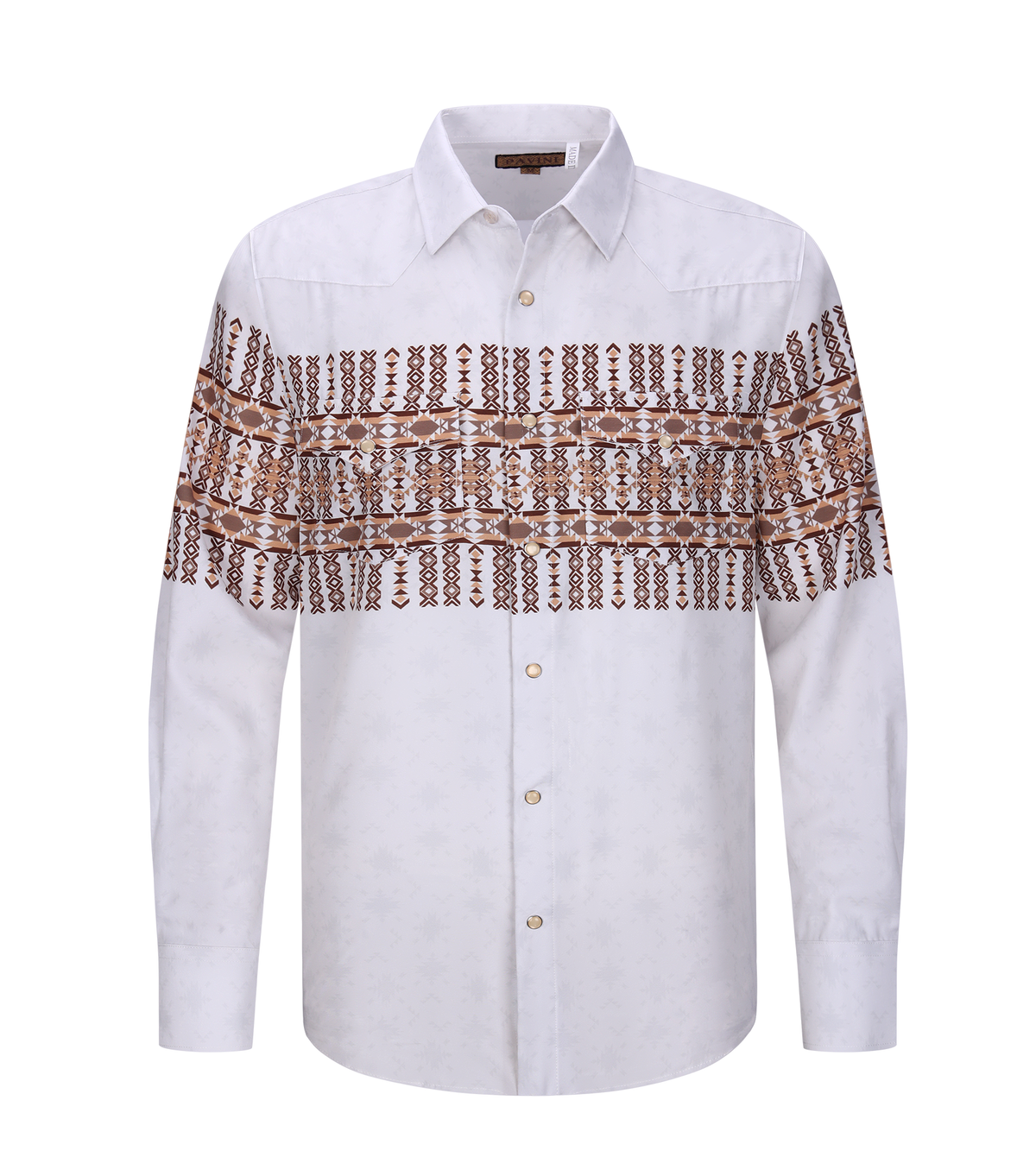Pavini Men's Western Long Sleeve Snap Shirt - PVW-299