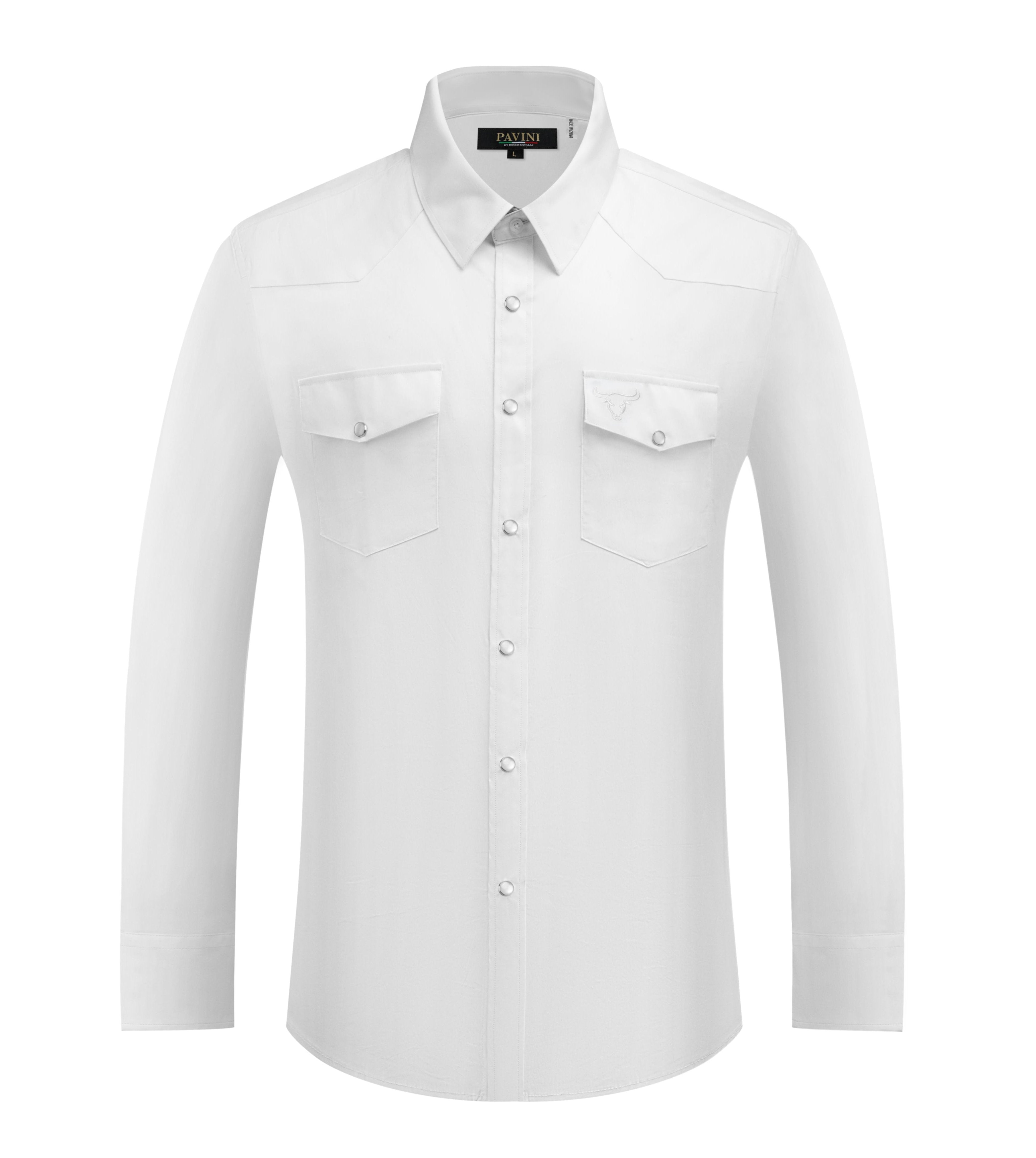 Western Snap Down Solid Shirts