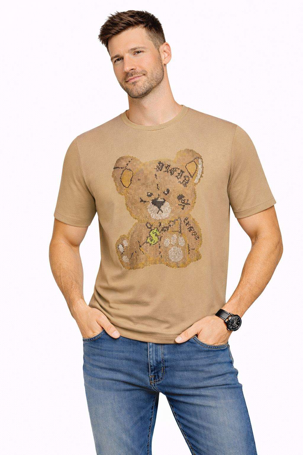 Rhinestone Teddy Graphic Tee