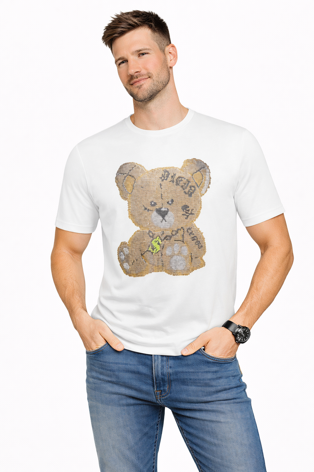 Rhinestone Teddy Graphic Tee