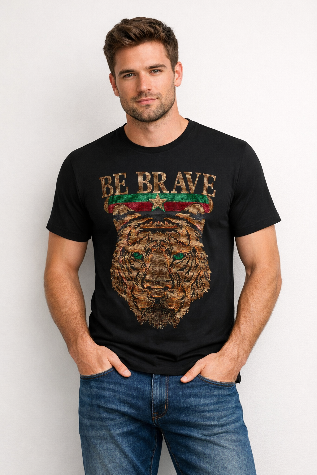 “BE BRAVE” Tiger Design