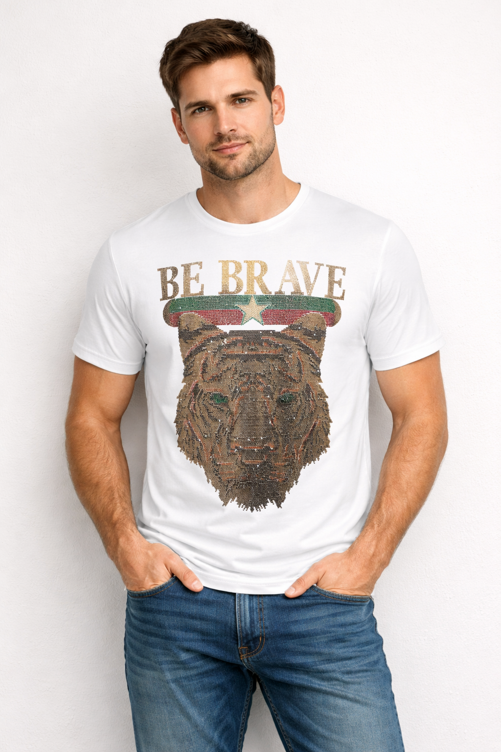 “BE BRAVE” Tiger Design