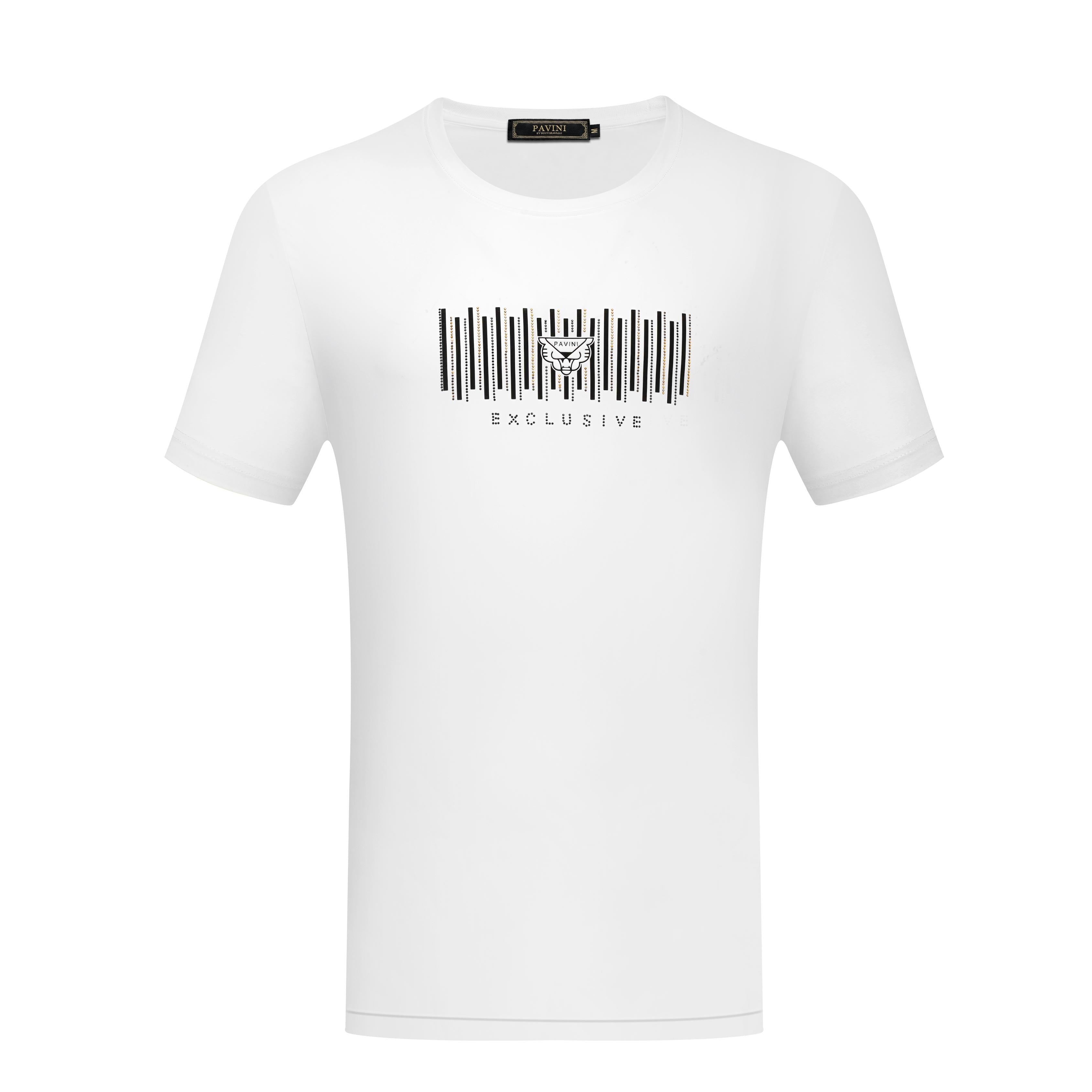 PAVINI Performance Stretch T-Shirt – “Exclusive” Barcode Graphic