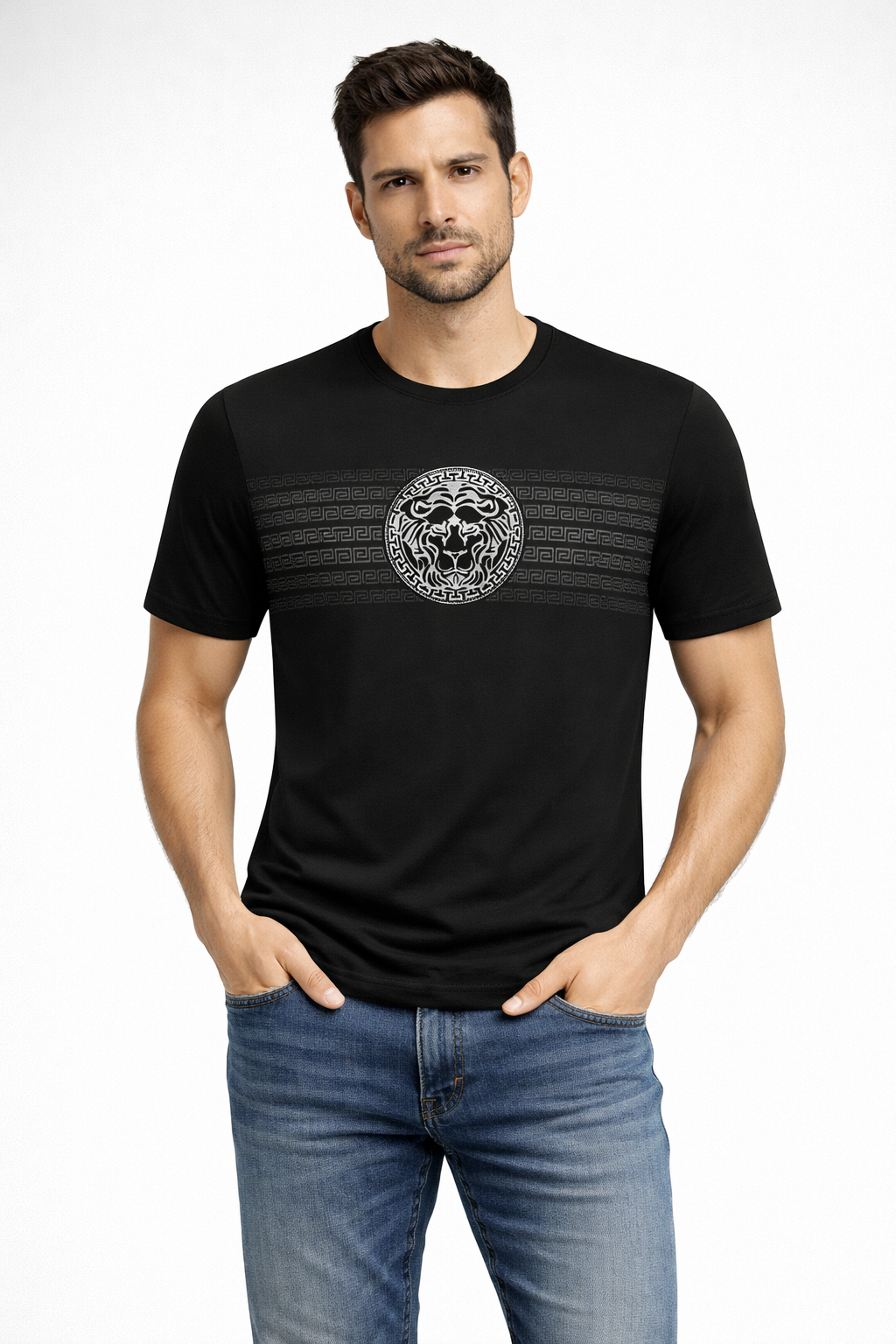 PAVINI Performance Stretch T-Shirt – Lion Crest Band