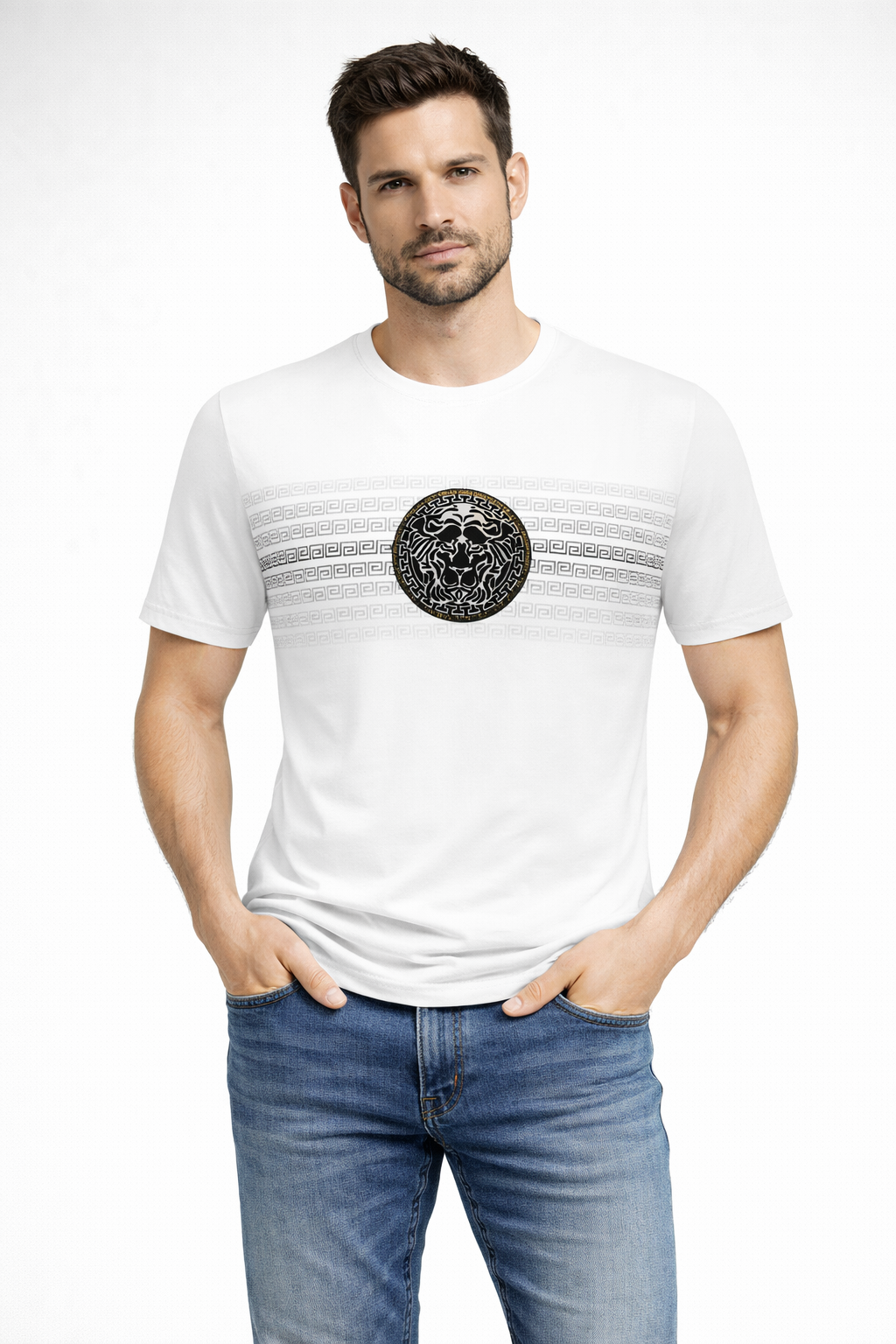 PAVINI Performance Stretch T-Shirt – Lion Crest Band
