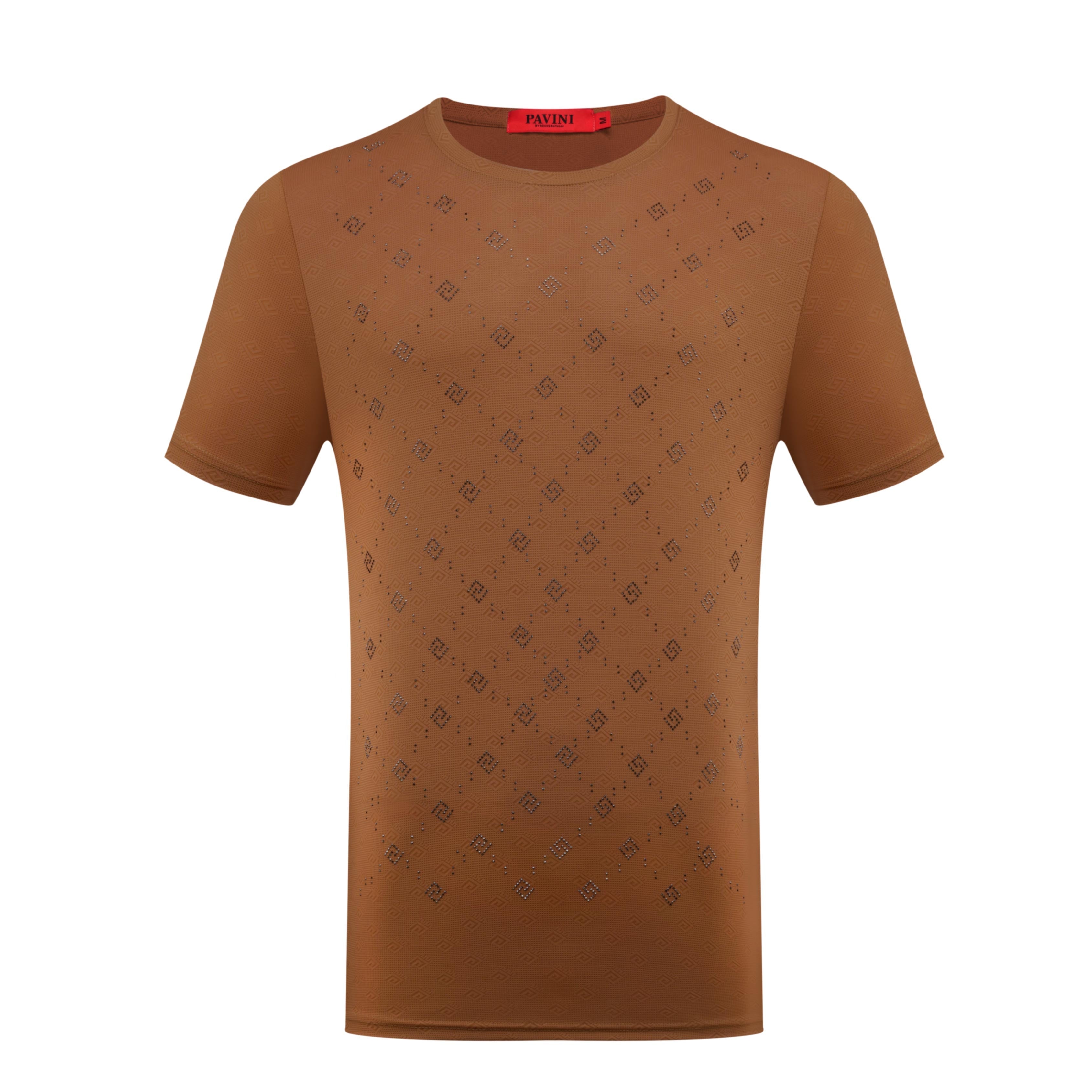 PAVINI Textured Monogram Tee