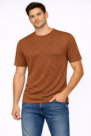 PAVINI Textured Monogram Tee