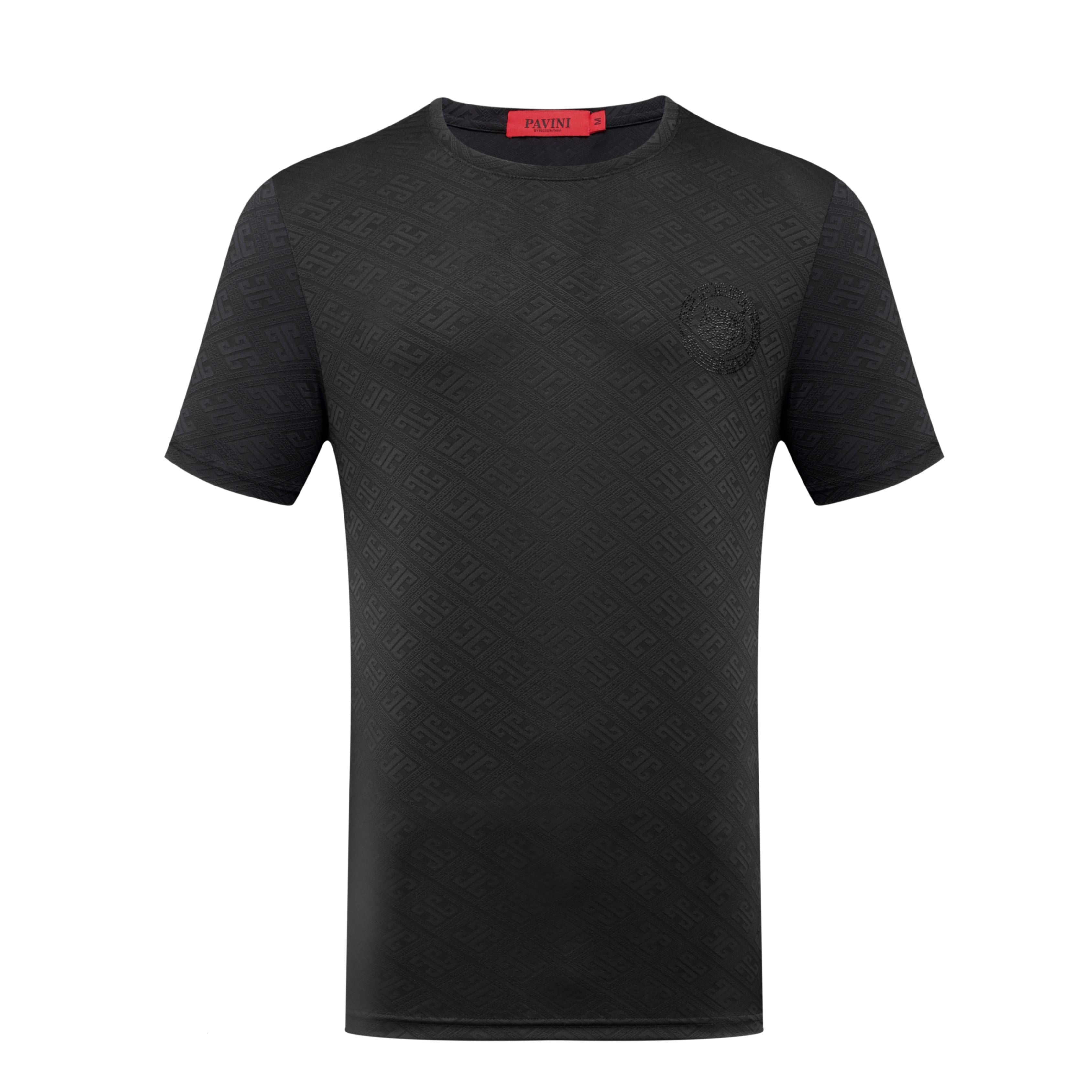 PAVINI Textured Monogram Tee