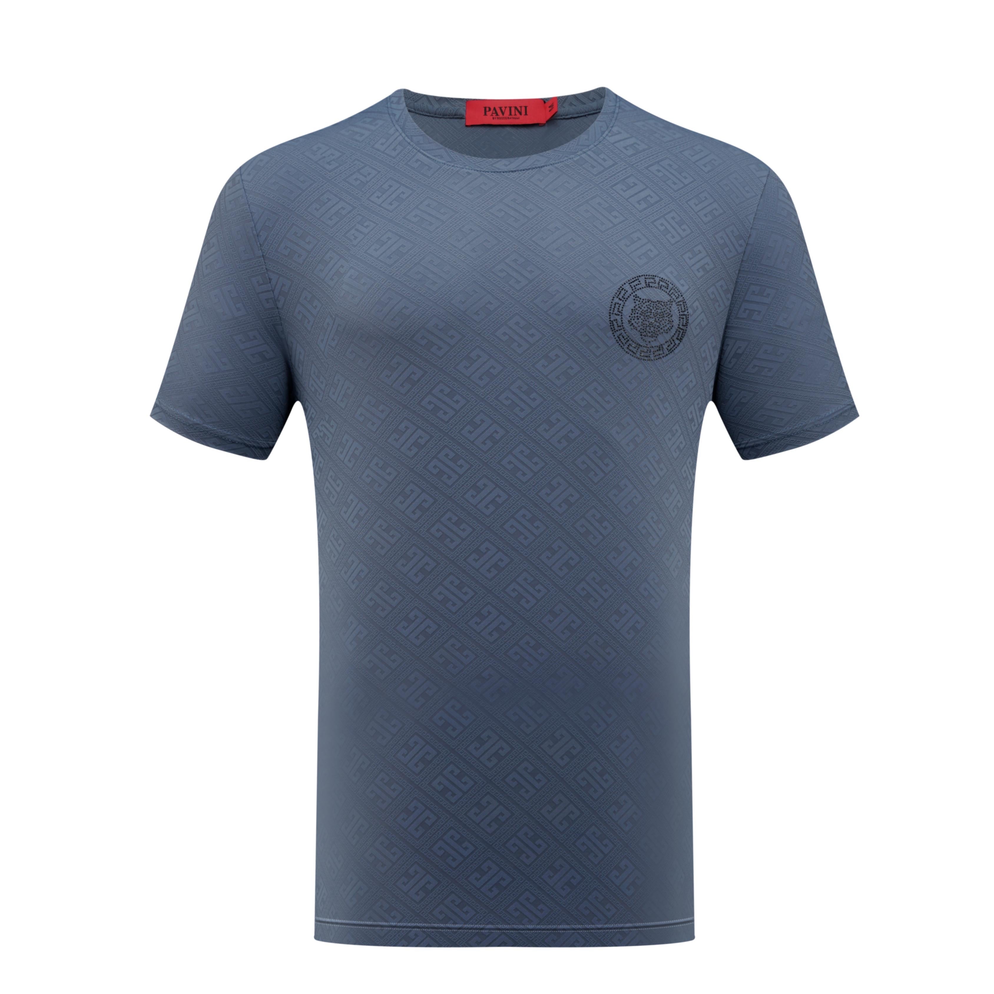 PAVINI Textured Monogram Tee