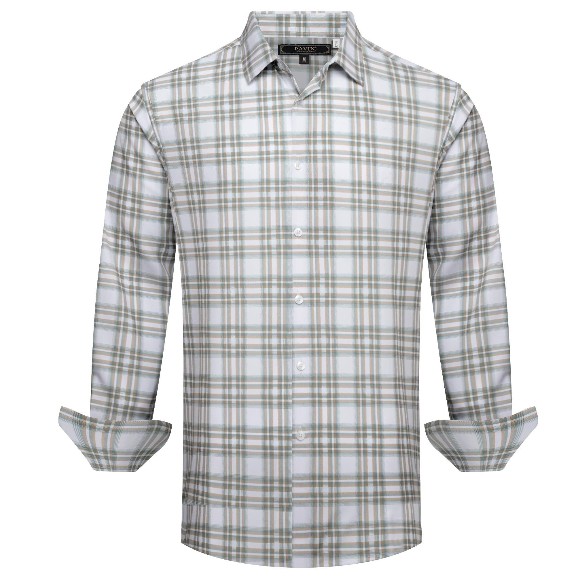 Pavini Long Sleeve Men's Plaid Shirt