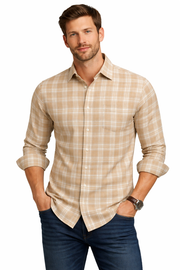 Pavini Long Sleeve Men's Plaid Shirt