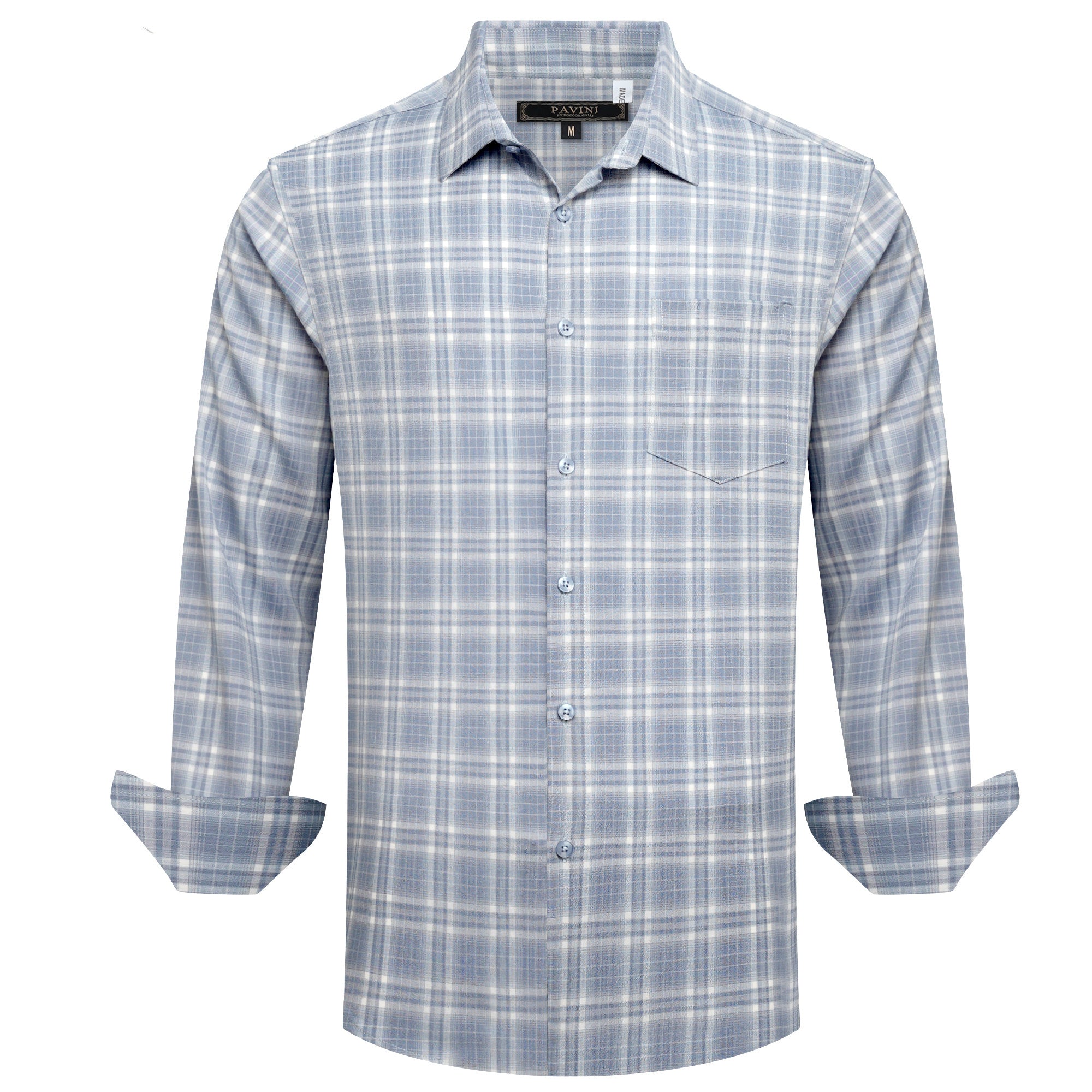 Pavini Long Sleeve Men's Plaid Shirt