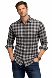 Pavini Long Sleeve Men's Plaid Shirt