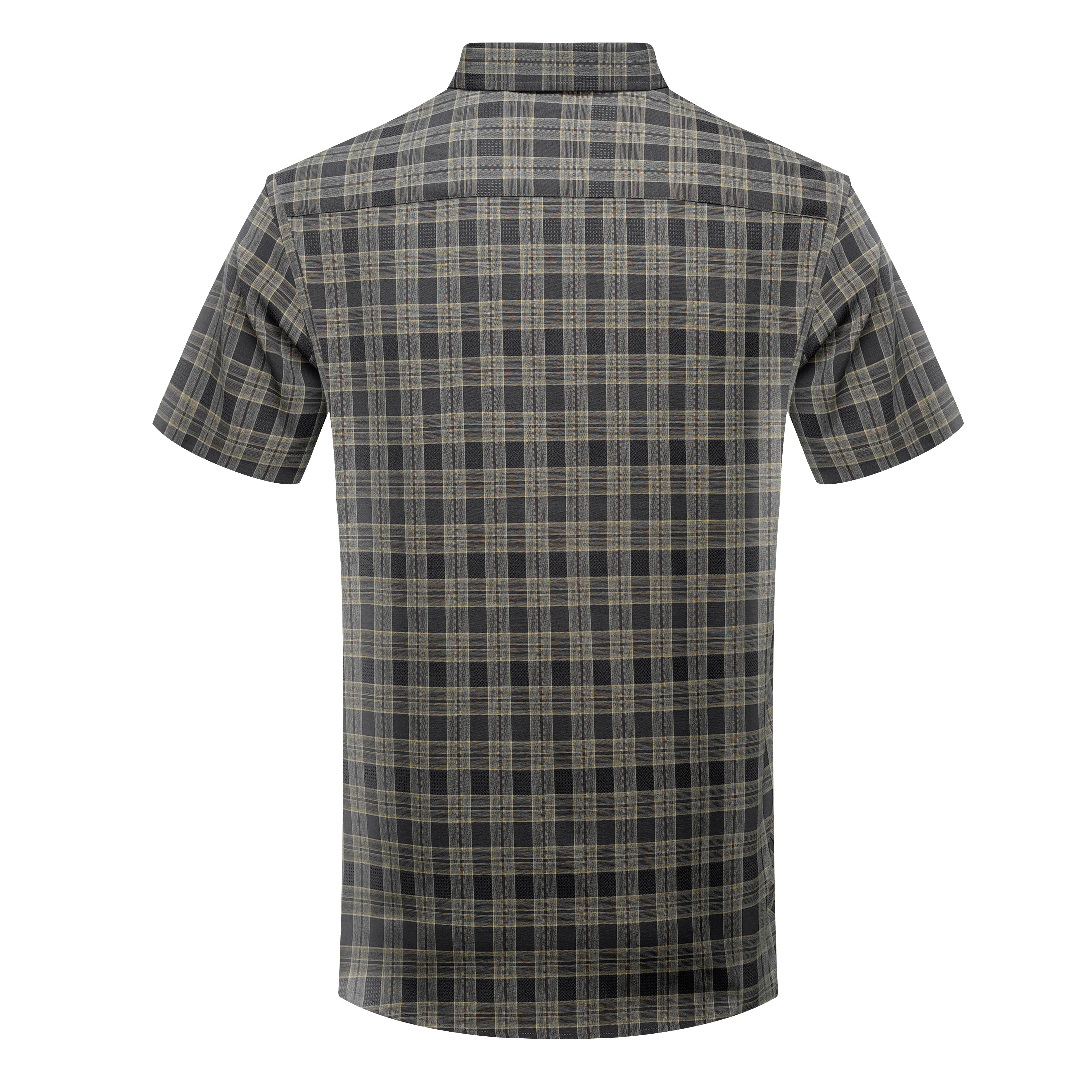 Men’s Short Sleeve Button-Down Shirt – Plaid