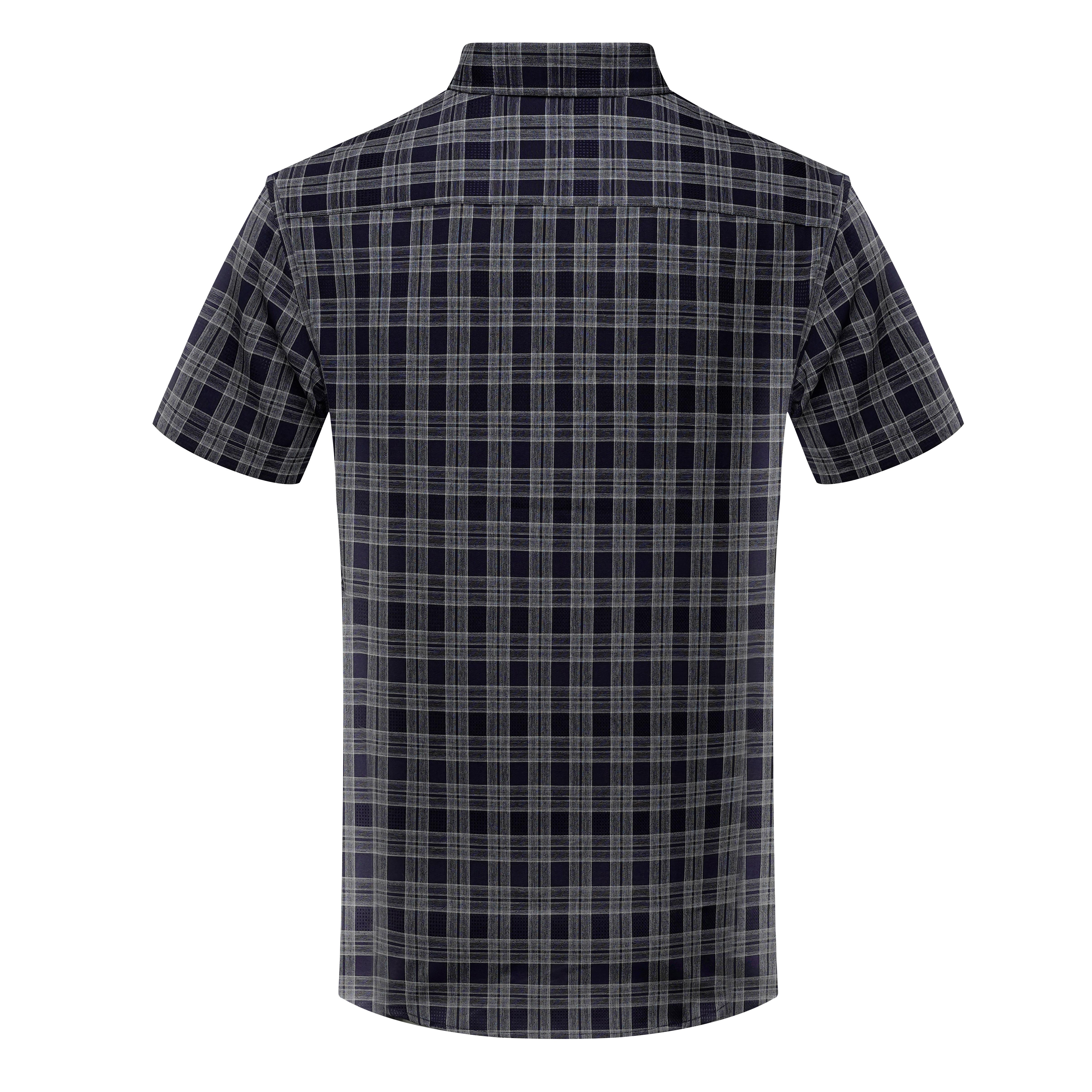 Men’s Short Sleeve Button-Down Shirt – Plaid