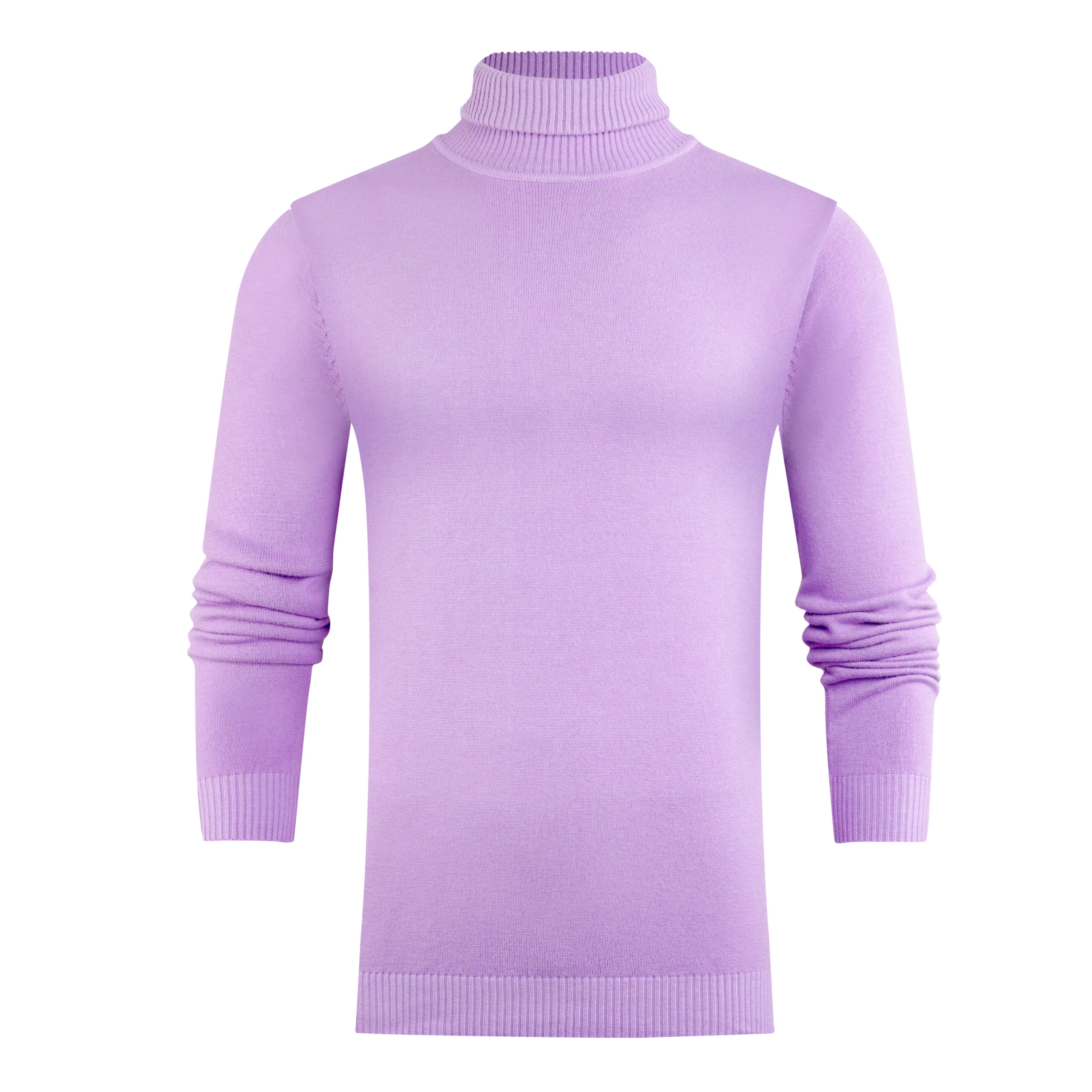 Men’s Solid Turtleneck Sweater