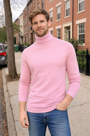 Men’s Solid Turtleneck Sweater