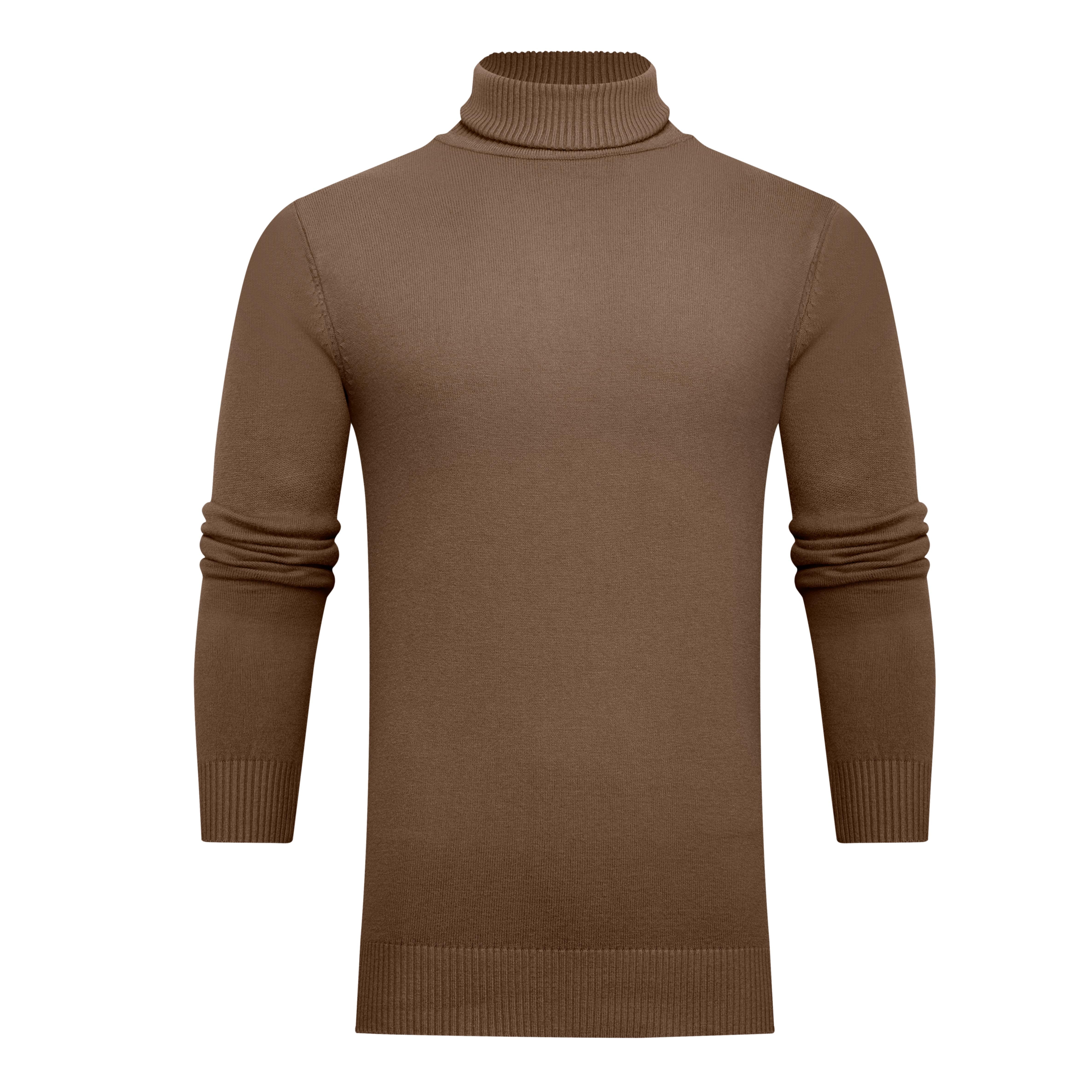 Men’s Solid Turtleneck Sweater