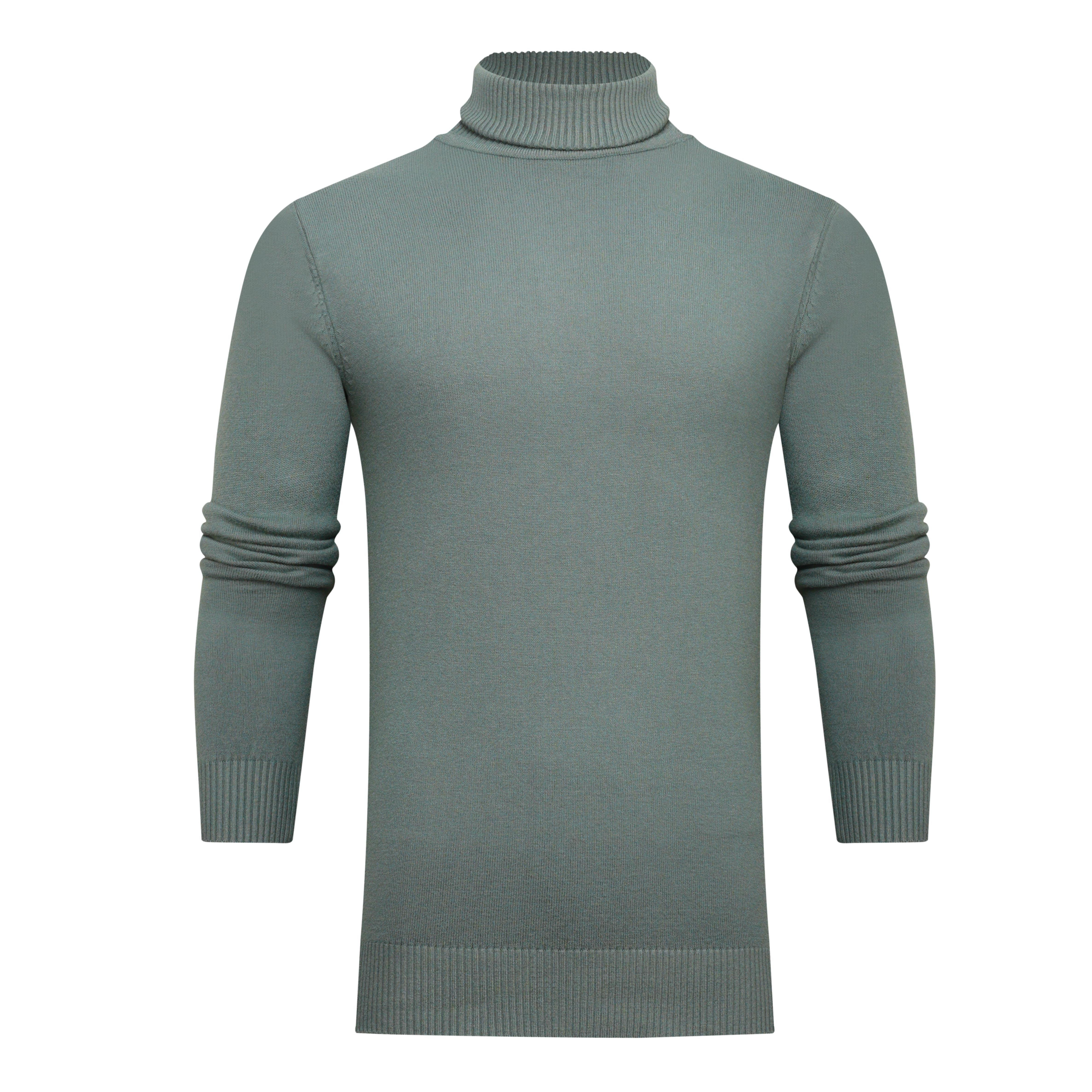 Men’s Solid Turtleneck Sweater